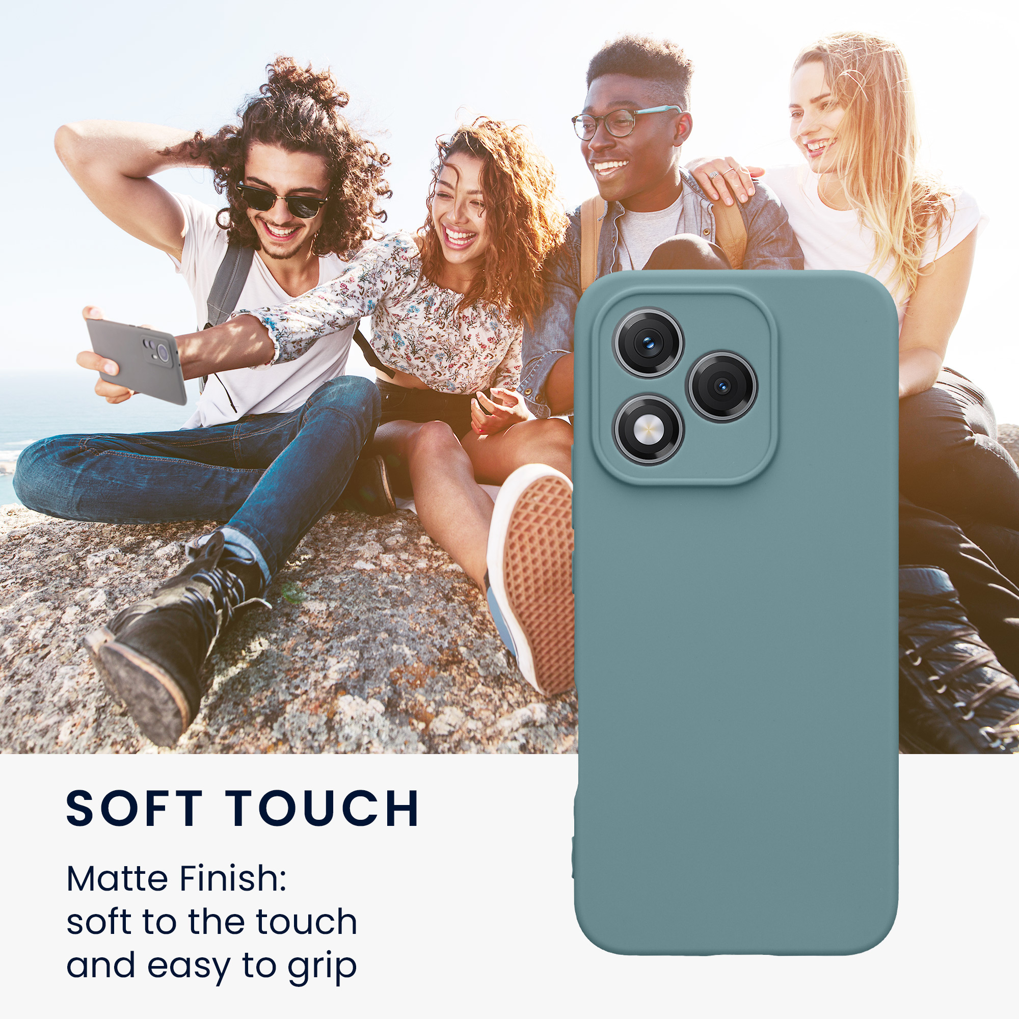 Kryt na mobil HONOR 400 Lite kwmobile TPU antická kamenná