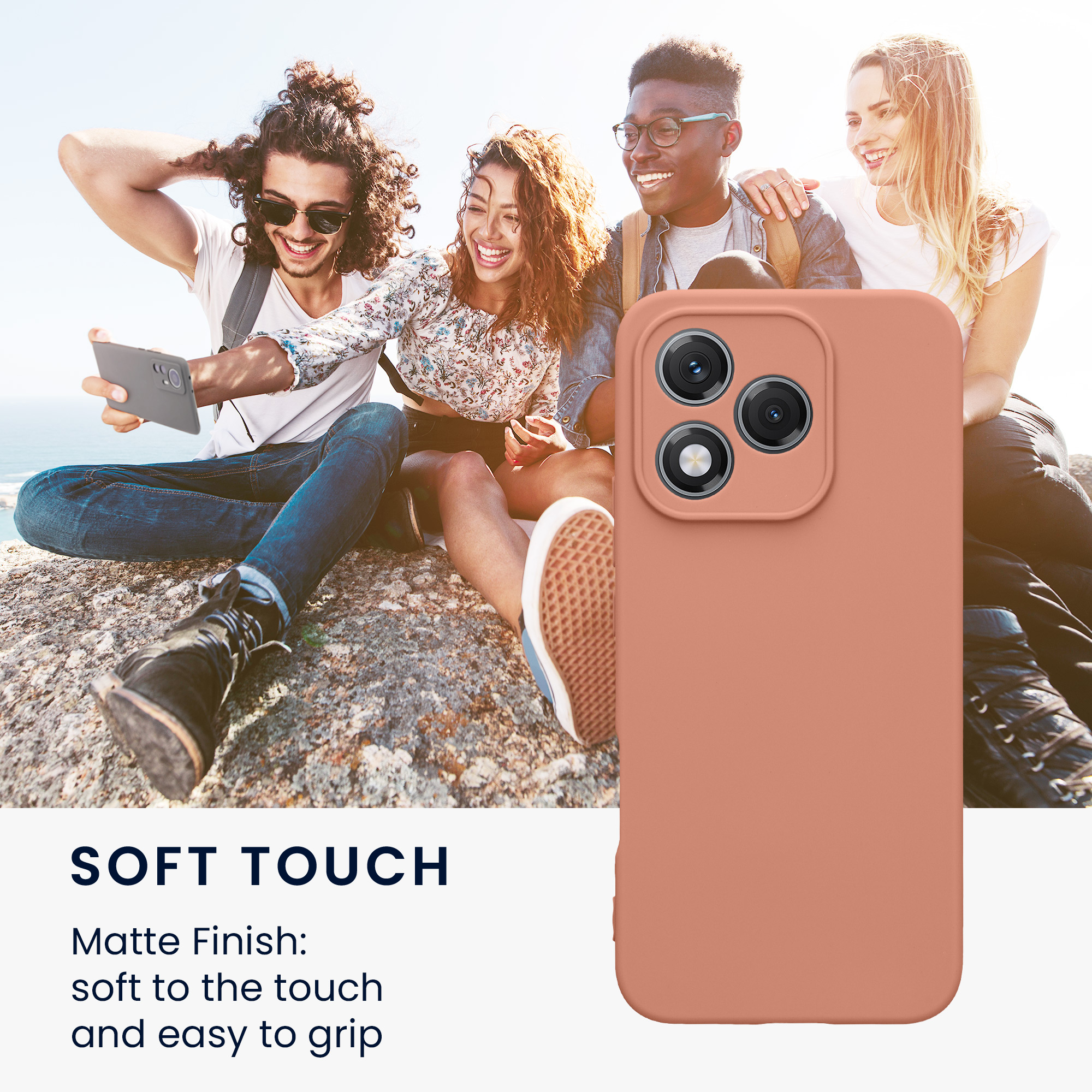 Pouzdro pro HONOR 400 Lite kwmobile tenké TPU - zimní růže