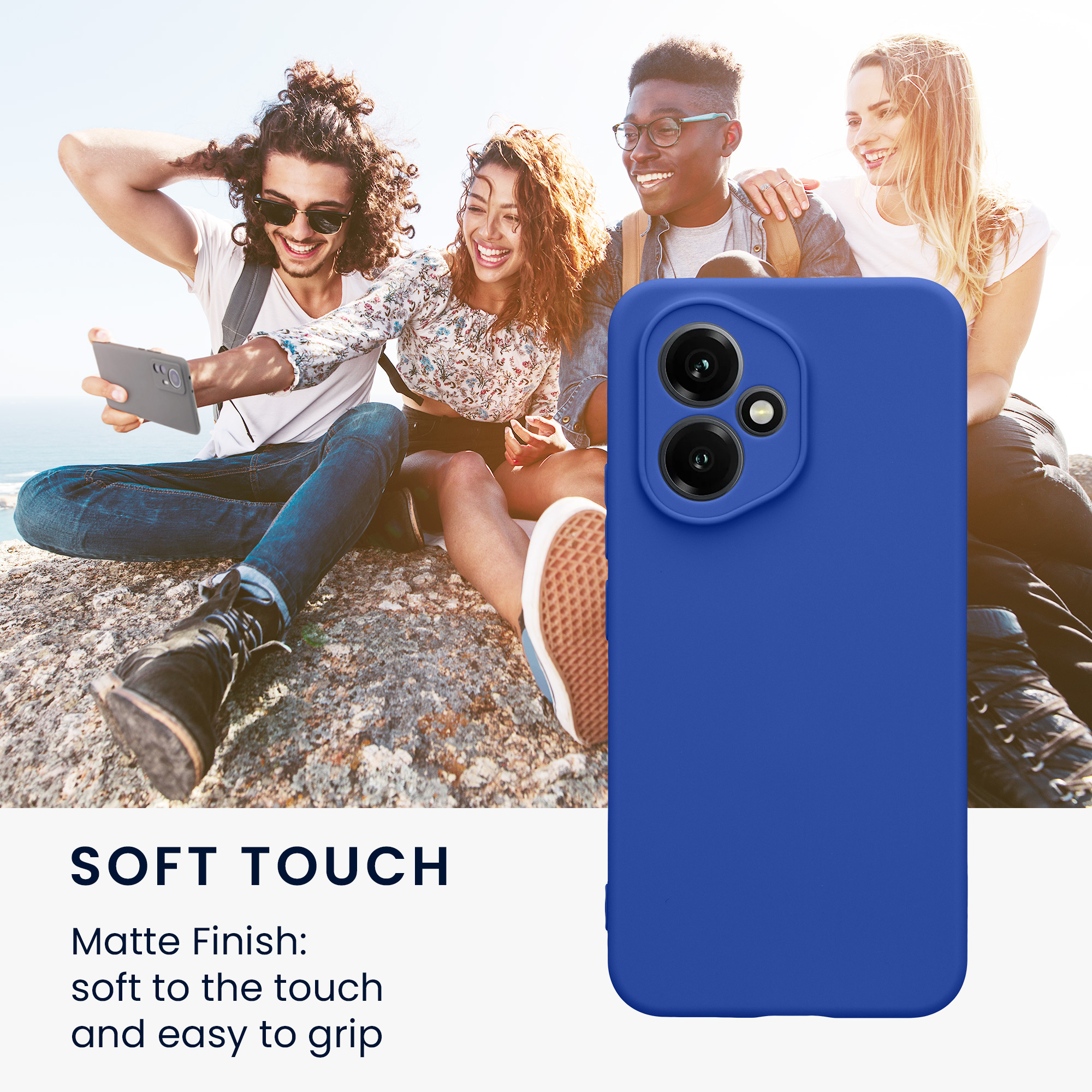 Pouzdro pro HONOR 400 kwmobile tenké TPU - baltská modrá