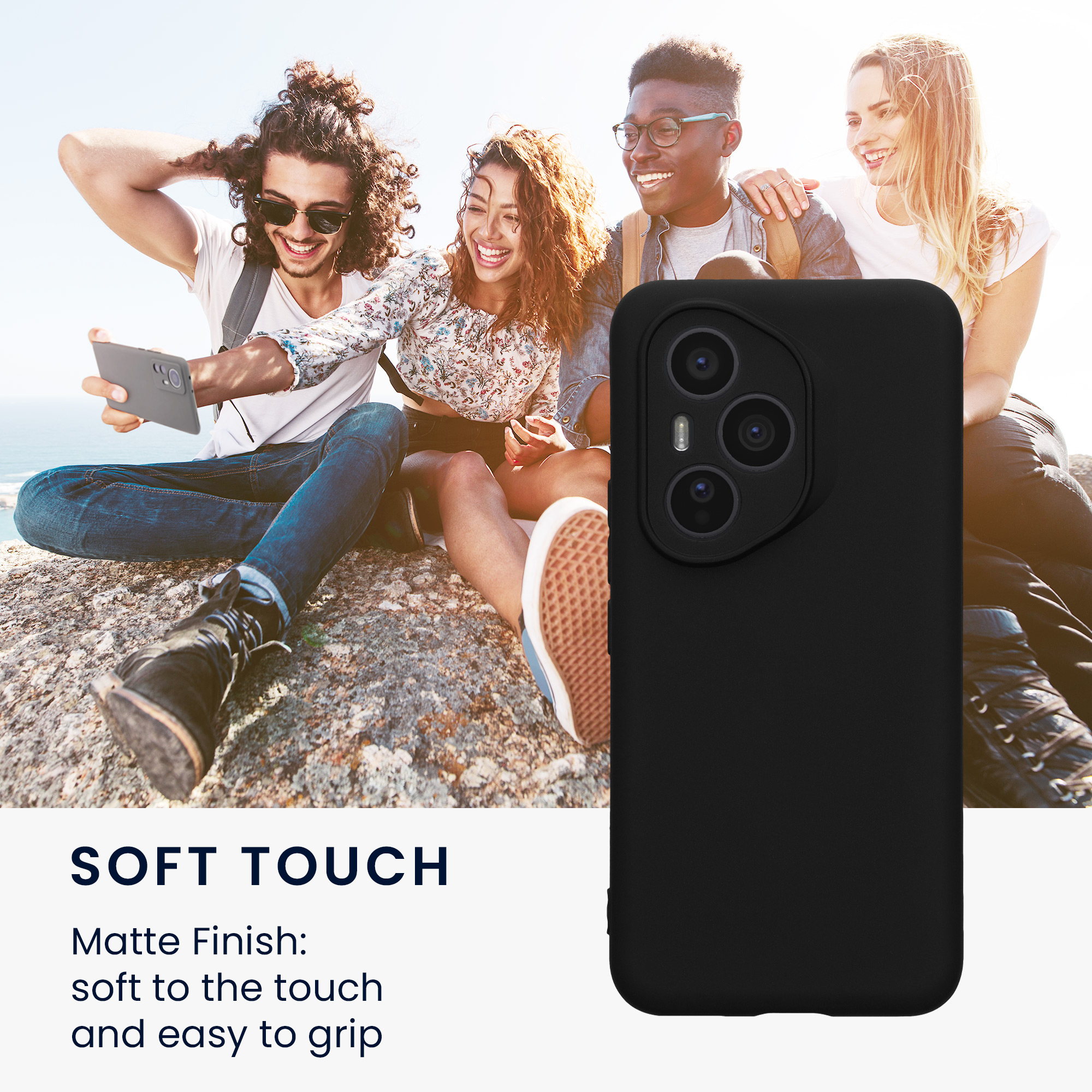 Kryt na mobil HONOR 400 Pro kwmobile TPU matná černá