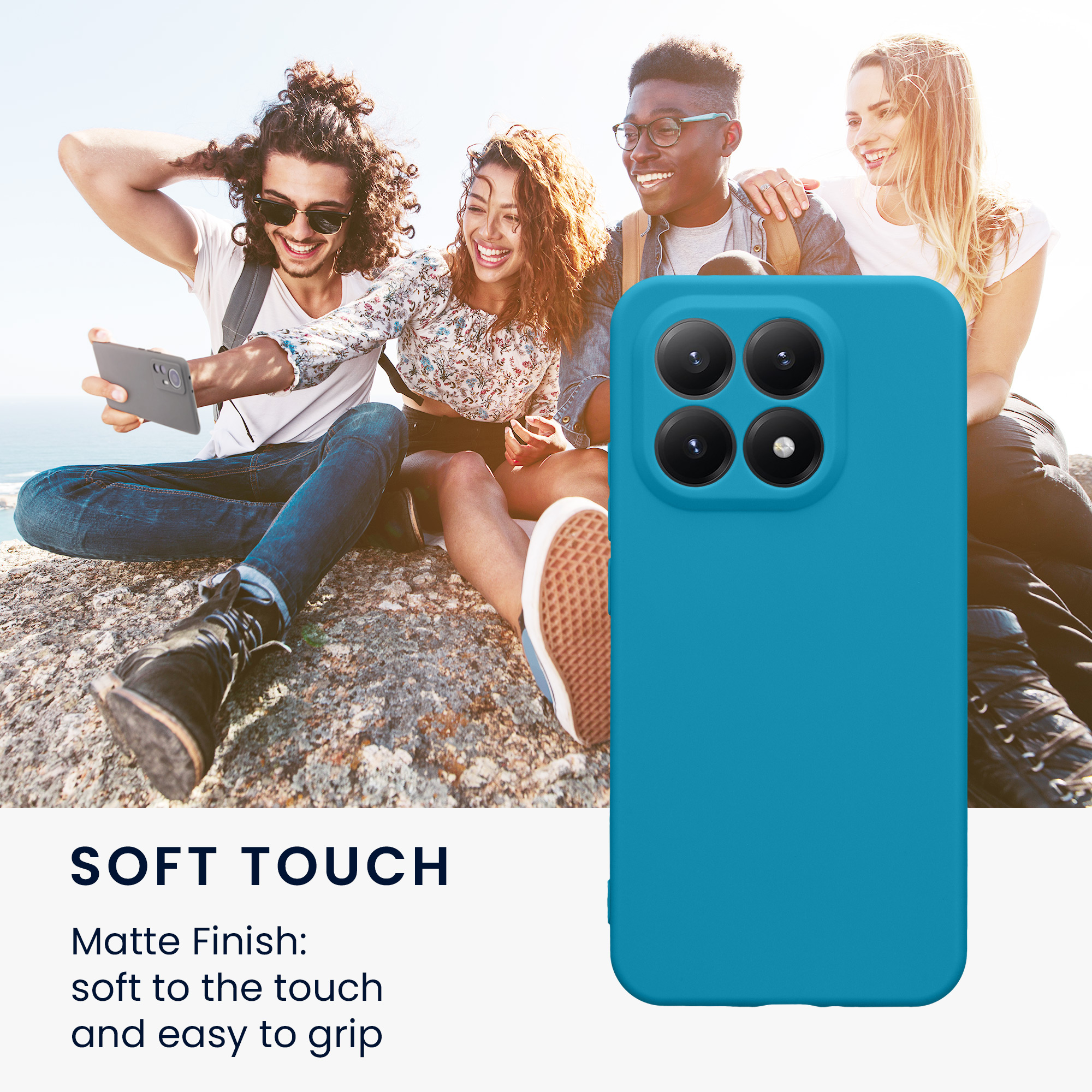 Pouzdro pro Xiaomi 15T kwmobile tenké TPU - karibská modrá