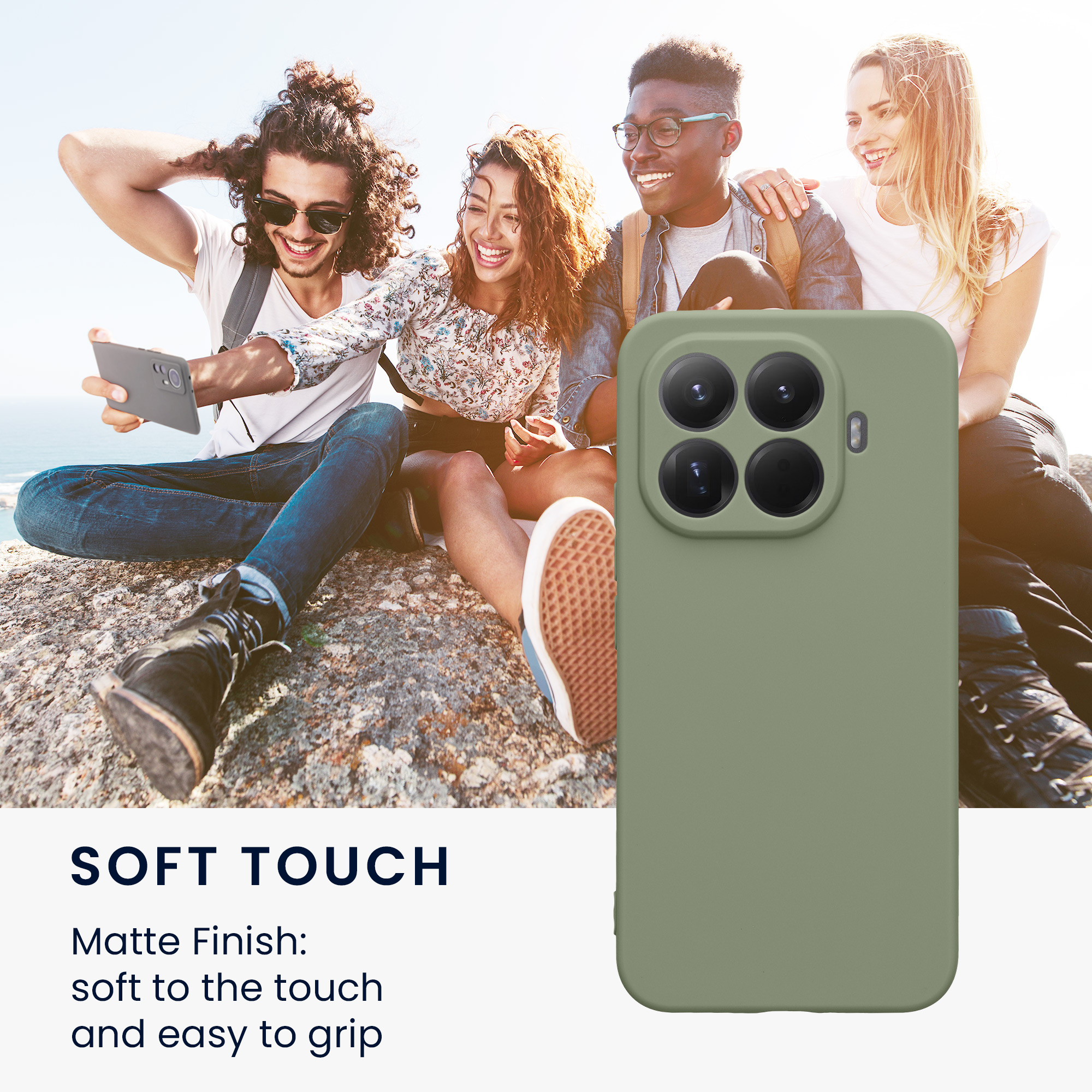 Kryt na mobil Xiaomi 15T Pro kwmobile šedozelený