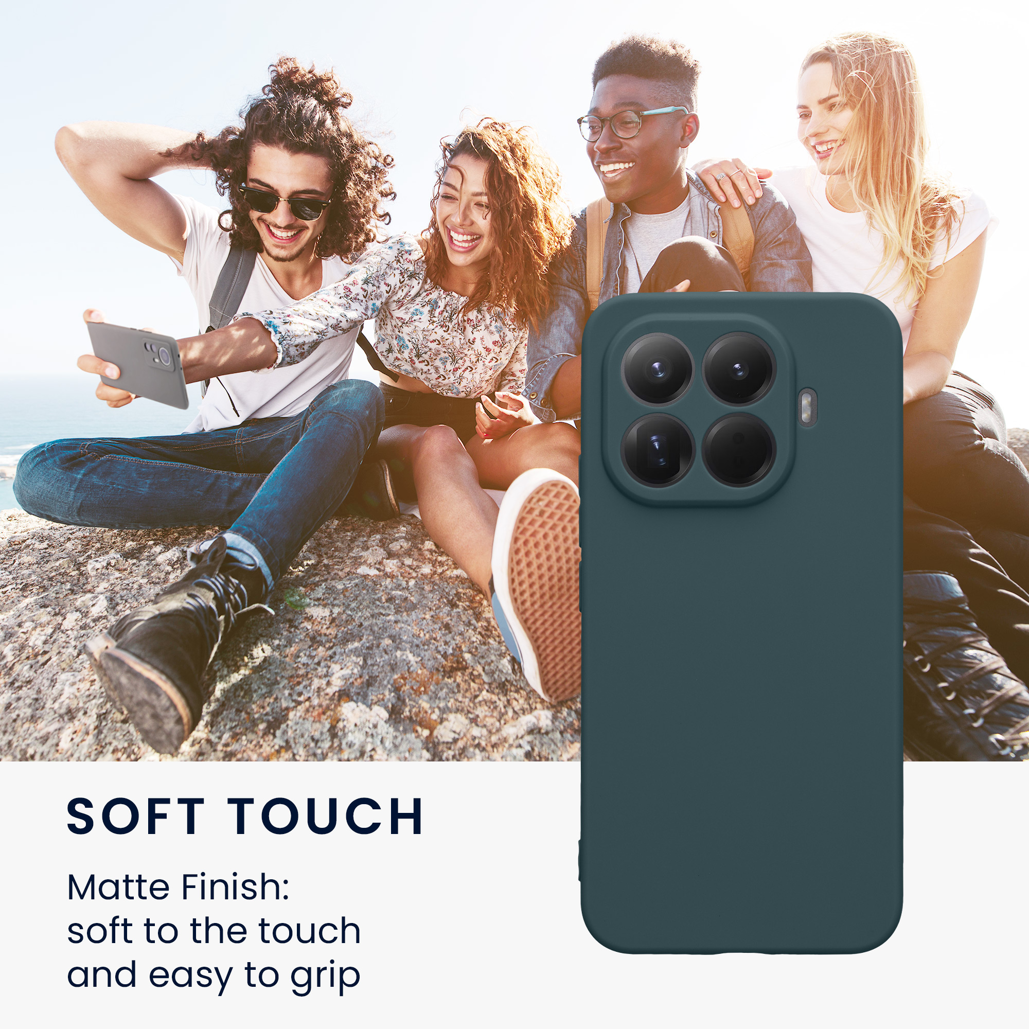 Kryt na mobil Xiaomi 15T Pro kwmobile tmavě šedý
