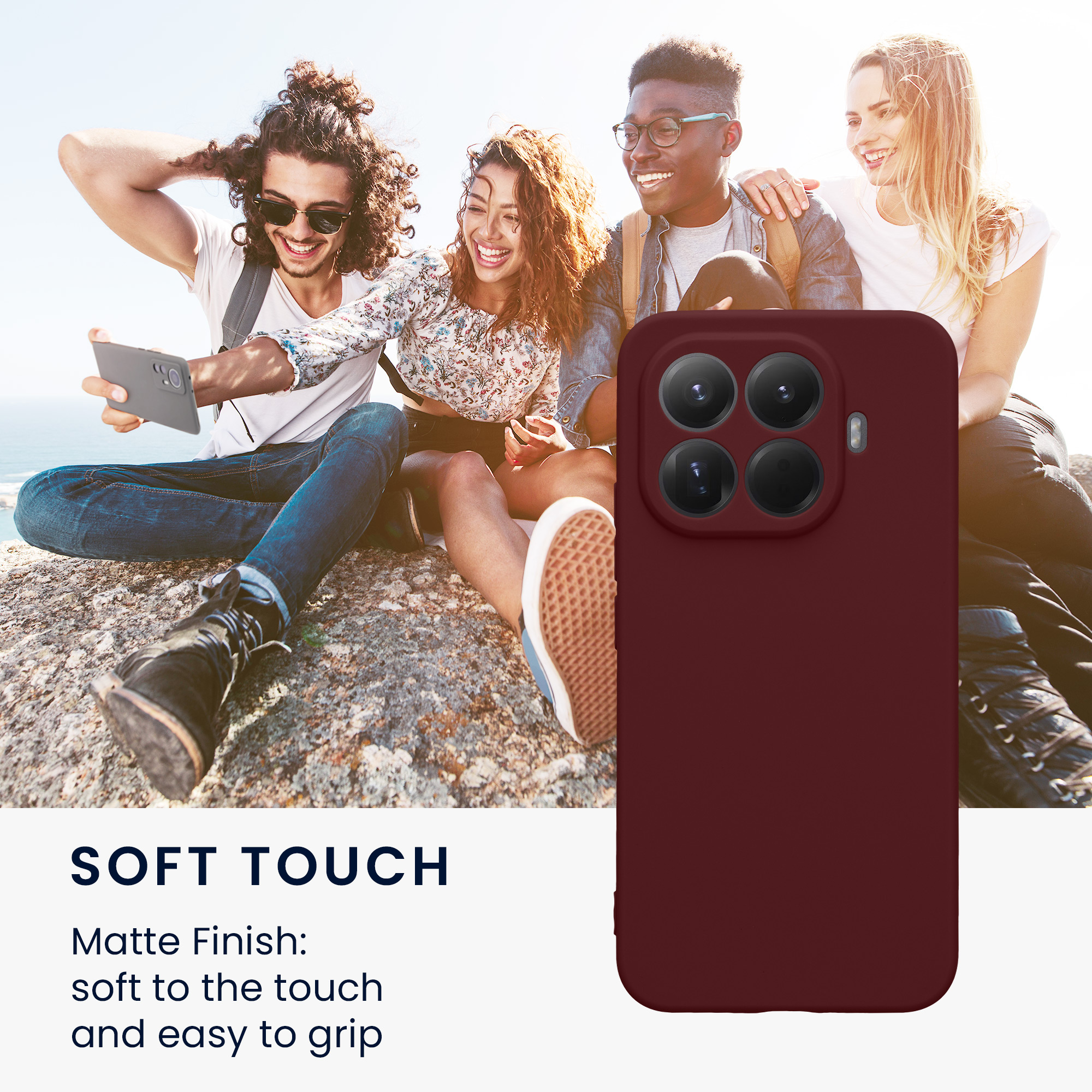 Pouzdro pro Xiaomi 15T Pro kwmobile tenké TPU - vínově fialová