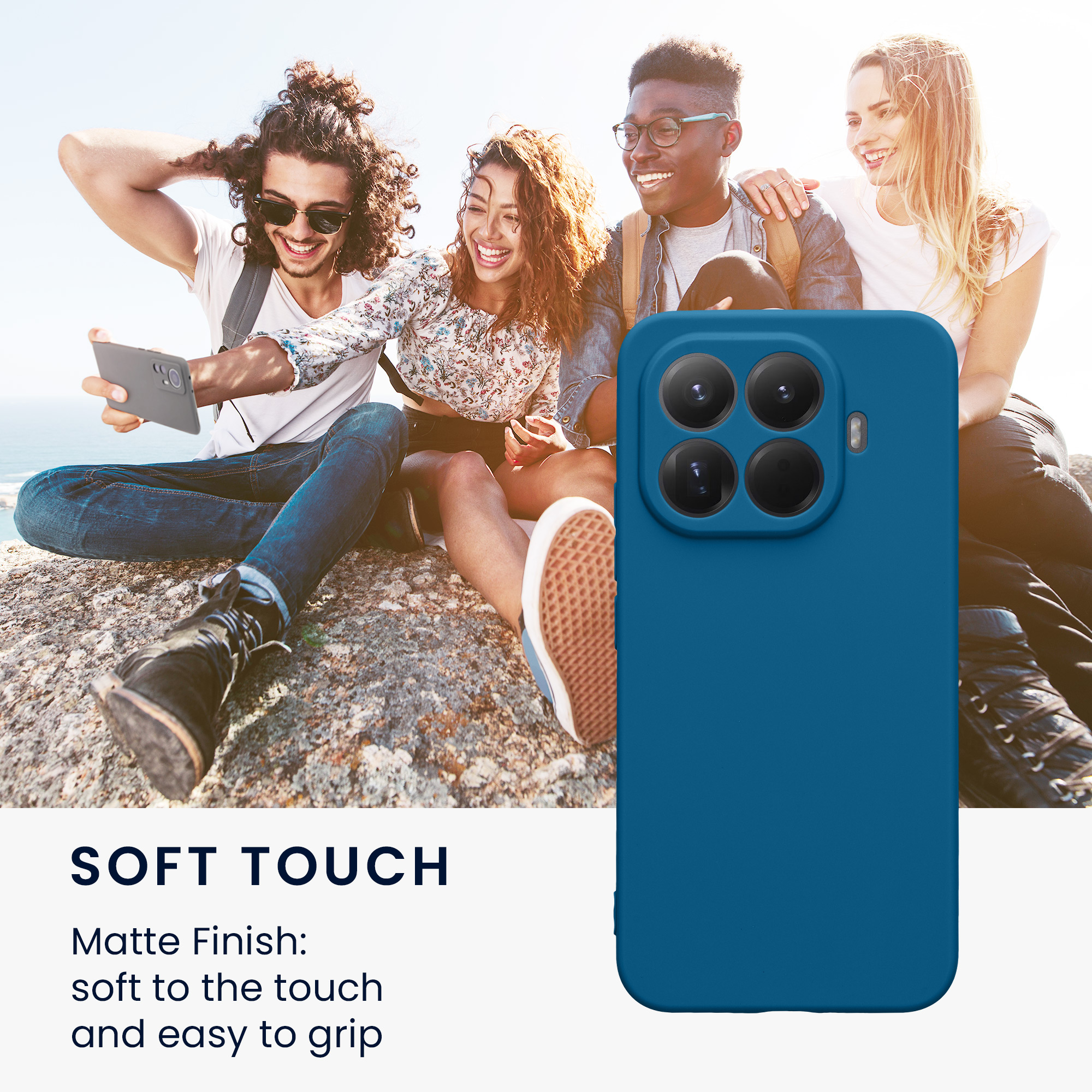 Pouzdro pro Xiaomi 15T Pro kwmobile tenké TPU - modrý korál