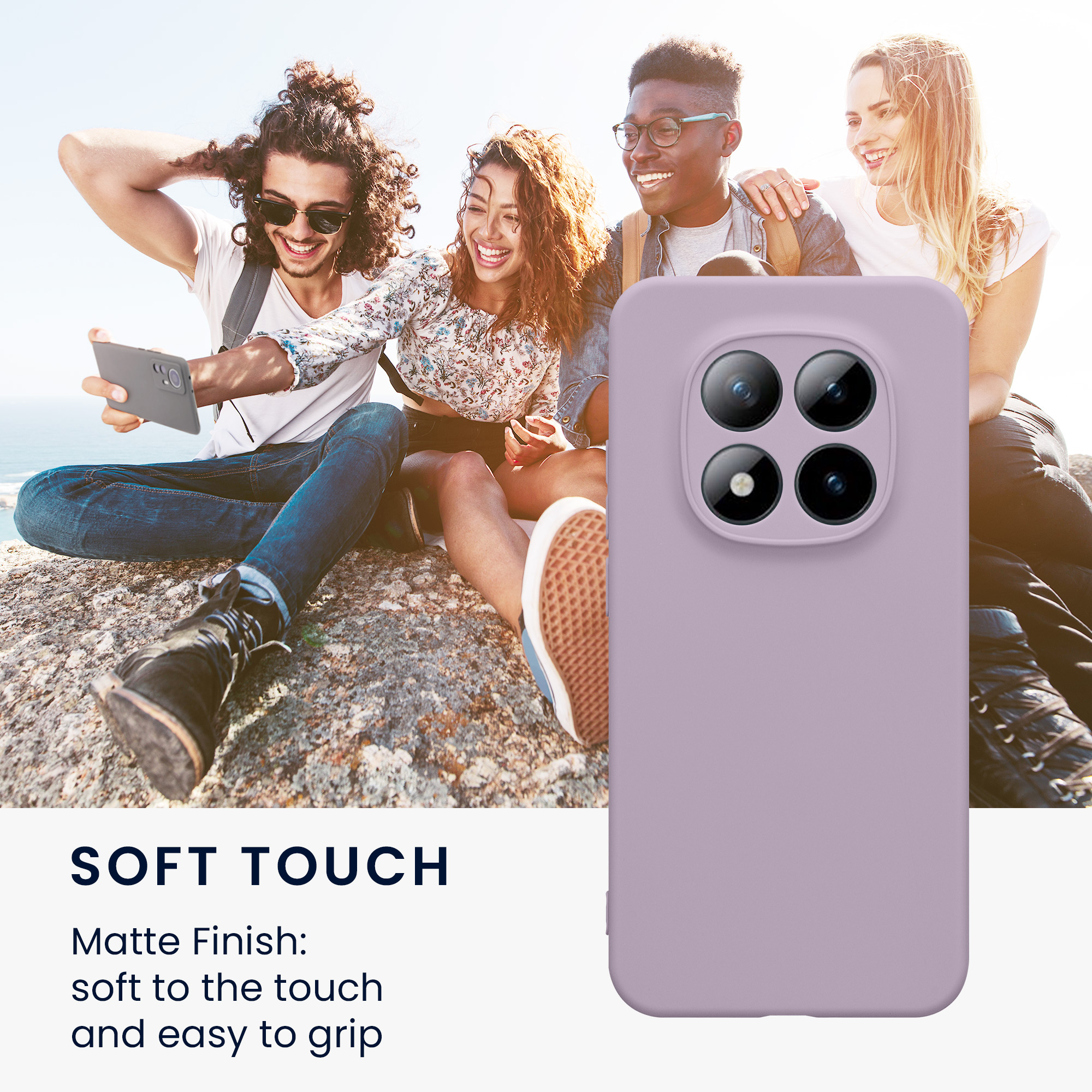 TPU kryt kwmobile pro Xiaomi Redmi Note 15 Pro 5G - levandulová