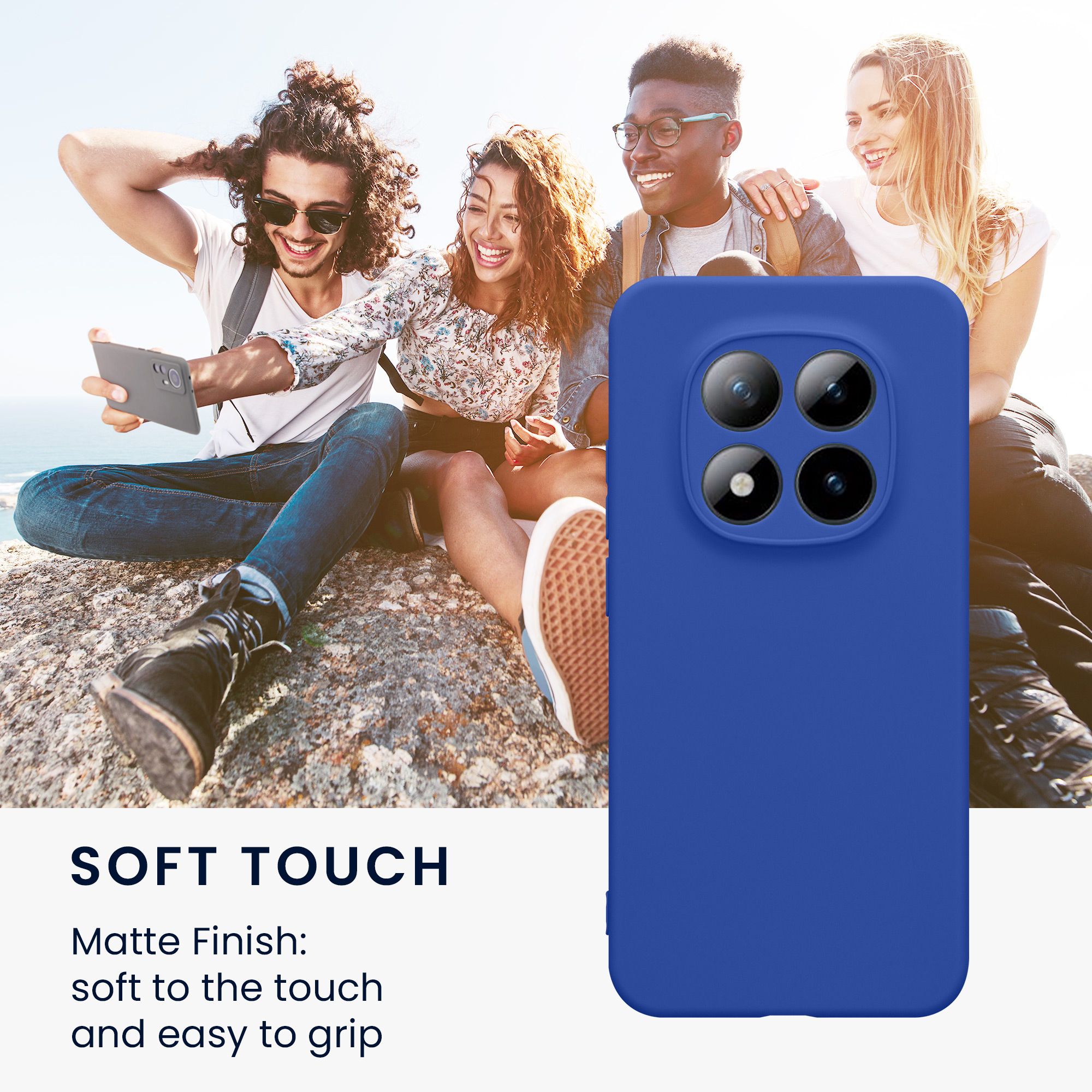 TPU kryt kwmobile pro Xiaomi Redmi Note 15 Pro 5G - baltská modrá