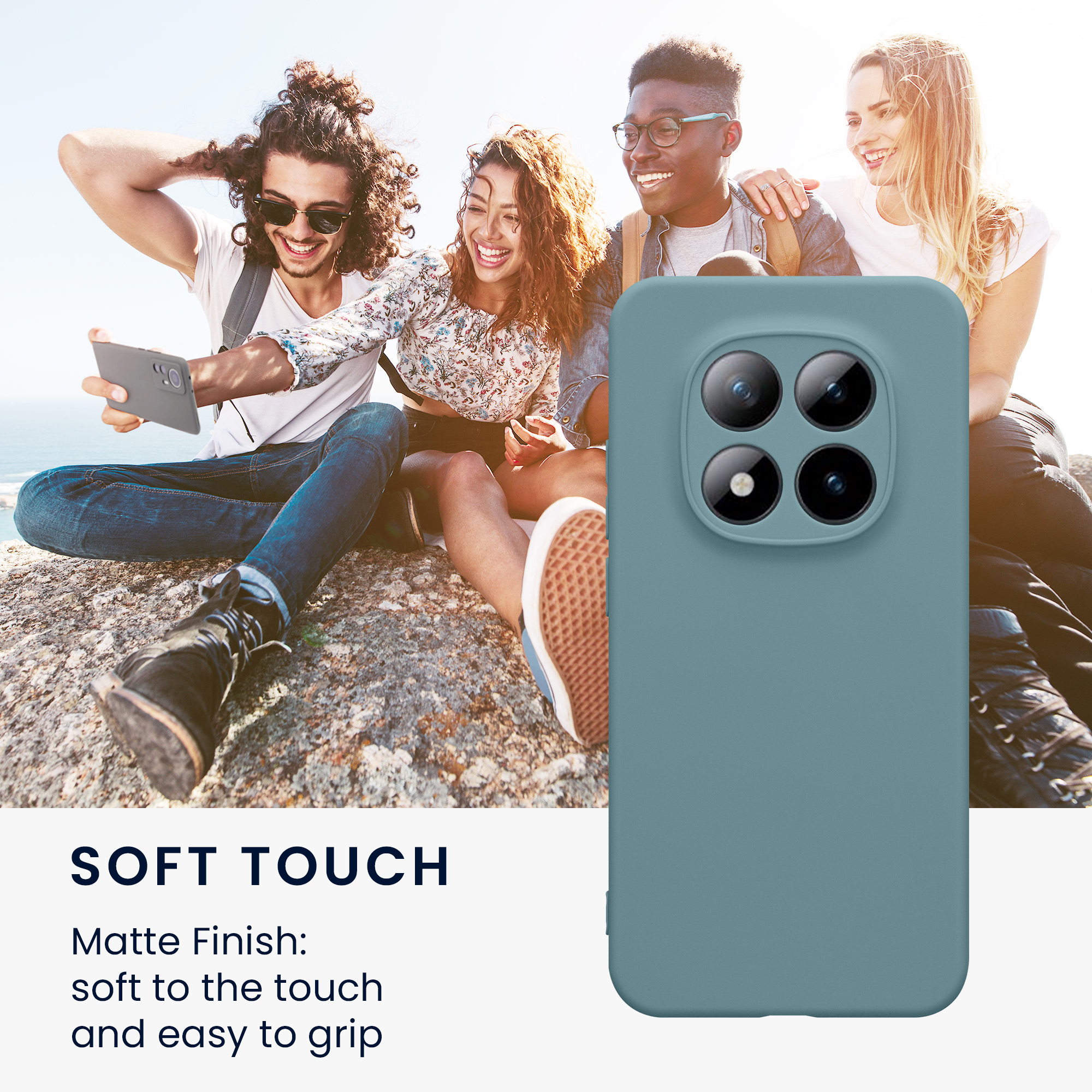 TPU kryt kwmobile pro Xiaomi Redmi Note 15 Pro 5G - šedobéžová