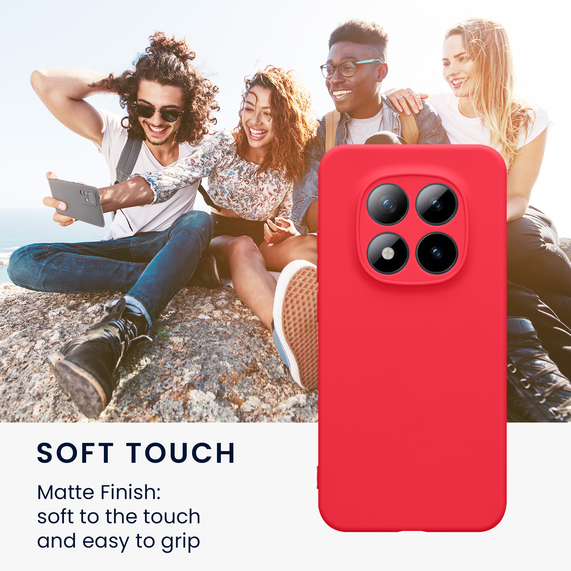Pouzdro pro Xiaomi Redmi Note 15 Pro 5G kwmobile tenké TPU - neonově růžová