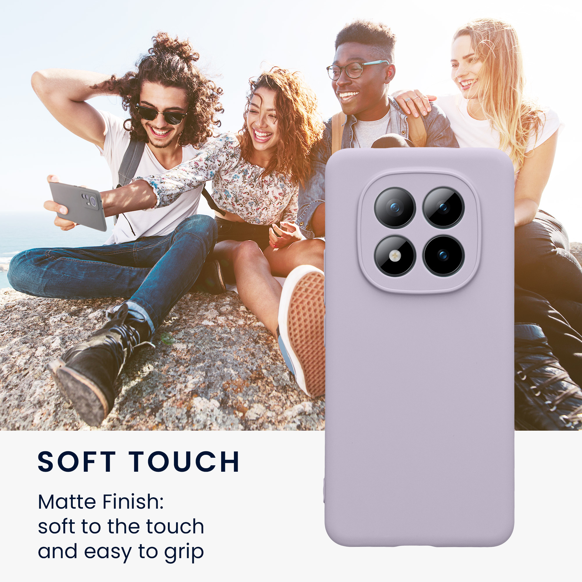 TPU kryt kwmobile pro Xiaomi Redmi Note 15 Pro 4G - levandulová