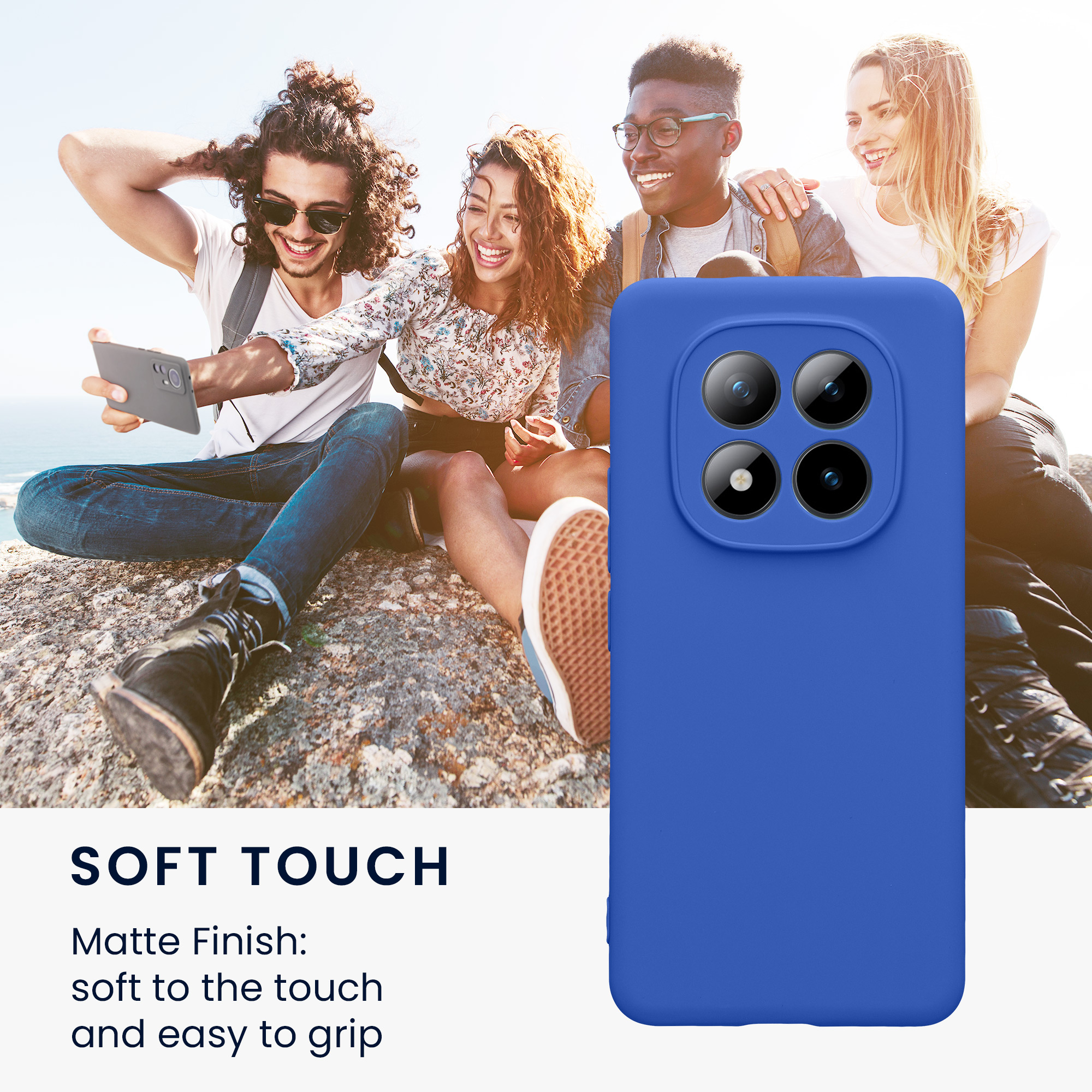 TPU kryt kwmobile pro Xiaomi Redmi Note 15 Pro 4G - baltská modrá