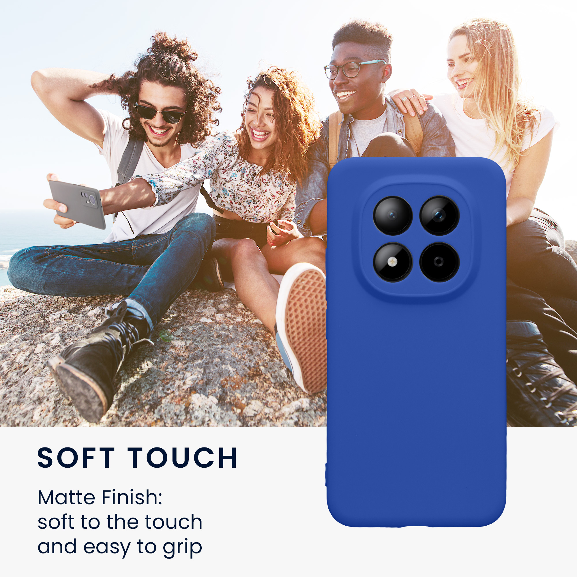 TPU kryt kwmobile pro Xiaomi Redmi Note 15 Pro+ 5G / Poco M8 Pro 5G - baltská modrá