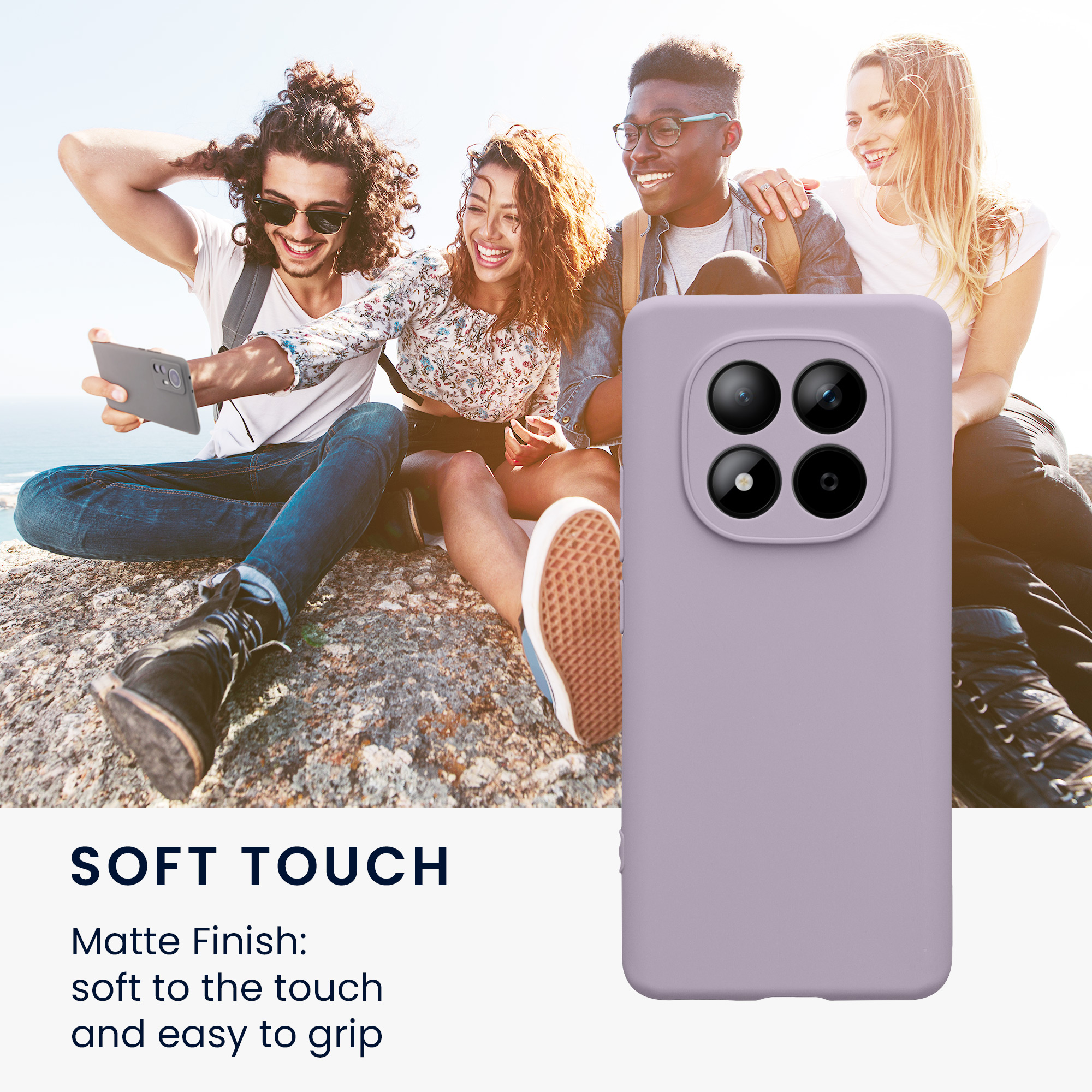 TPU kryt kwmobile pro Xiaomi Redmi Note 15 4G / Redmi Note 15 5G / Poco M8 5G - levandulová