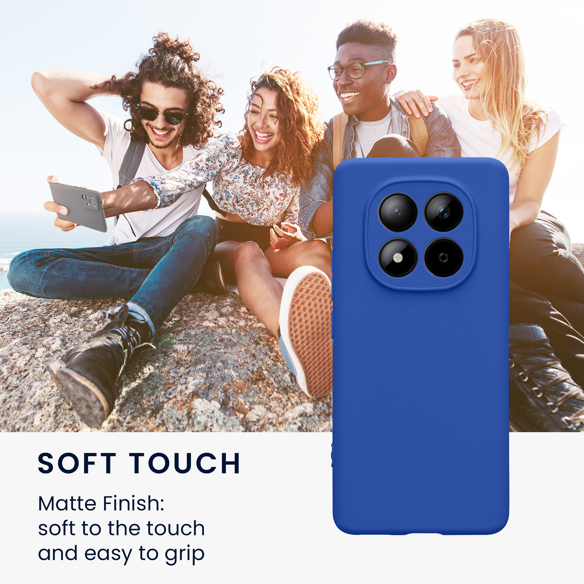 TPU kryt kwmobile pro Xiaomi Redmi Note 15 4G / Redmi Note 15 5G / Poco M8 5G - baltská modrá
