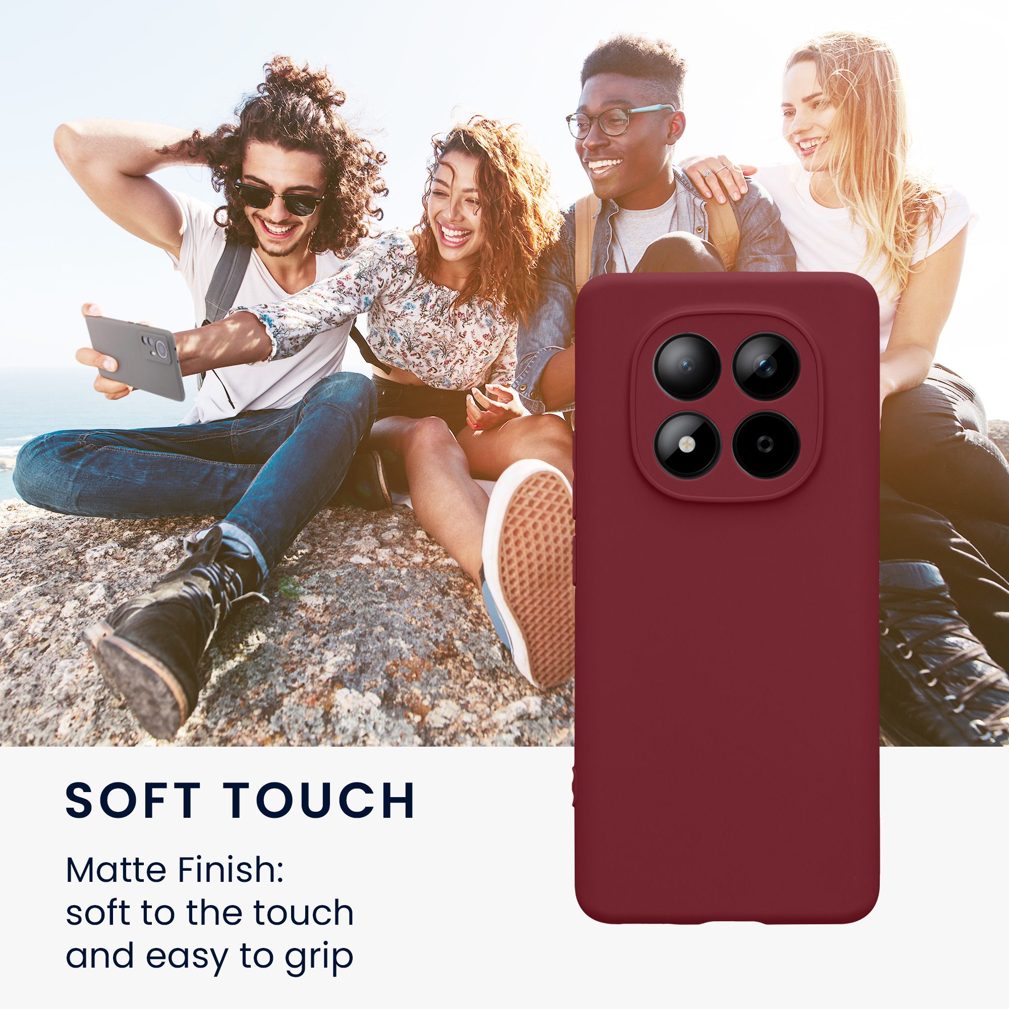 Pouzdro pro Xiaomi Redmi Note 15 4G / 5G / Poco M8 5G kwmobile tenké TPU - vínově fialová