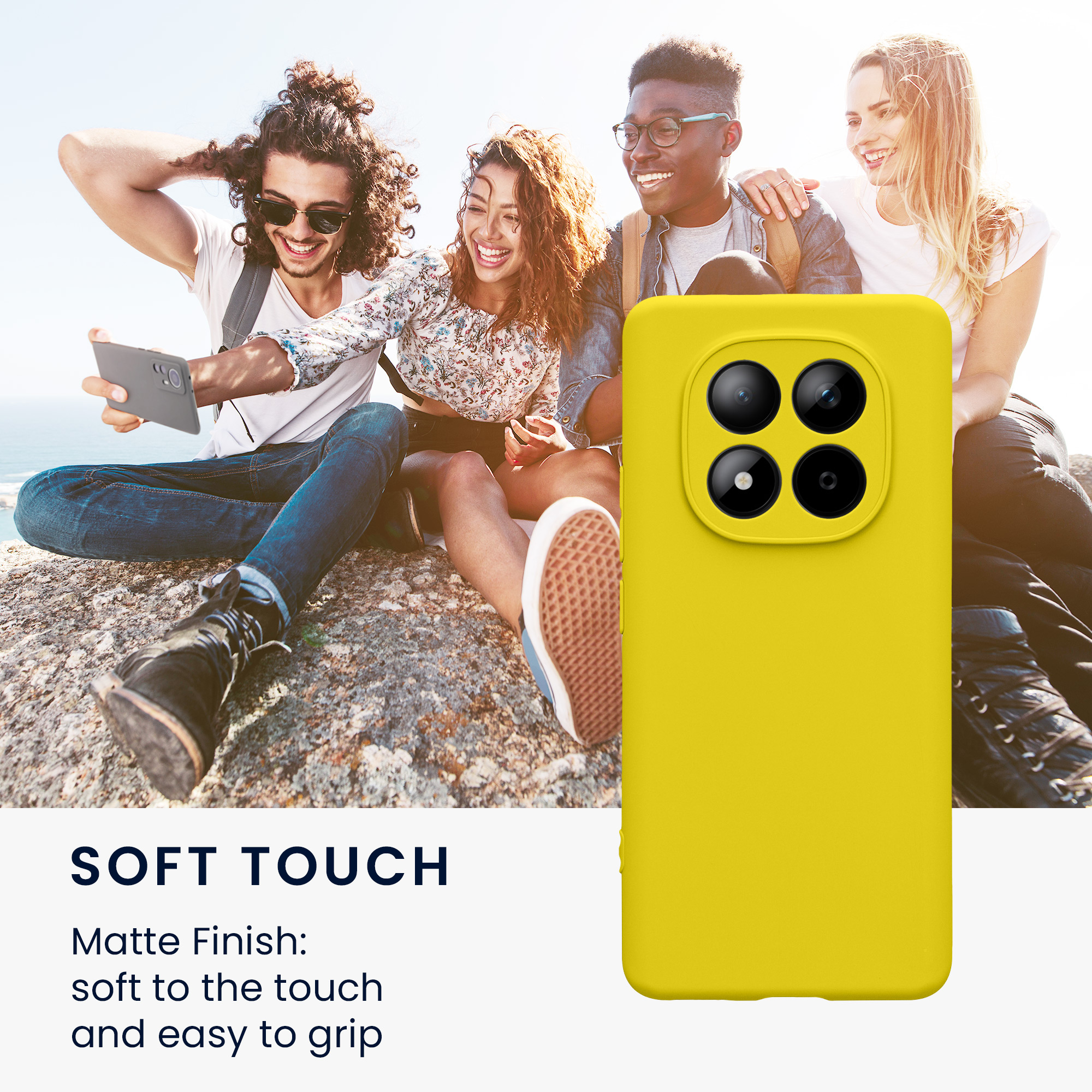 Pouzdro pro Xiaomi Redmi Note 15 4G / 5G / Poco M8 5G kwmobile tenké TPU - zářivě žlutá