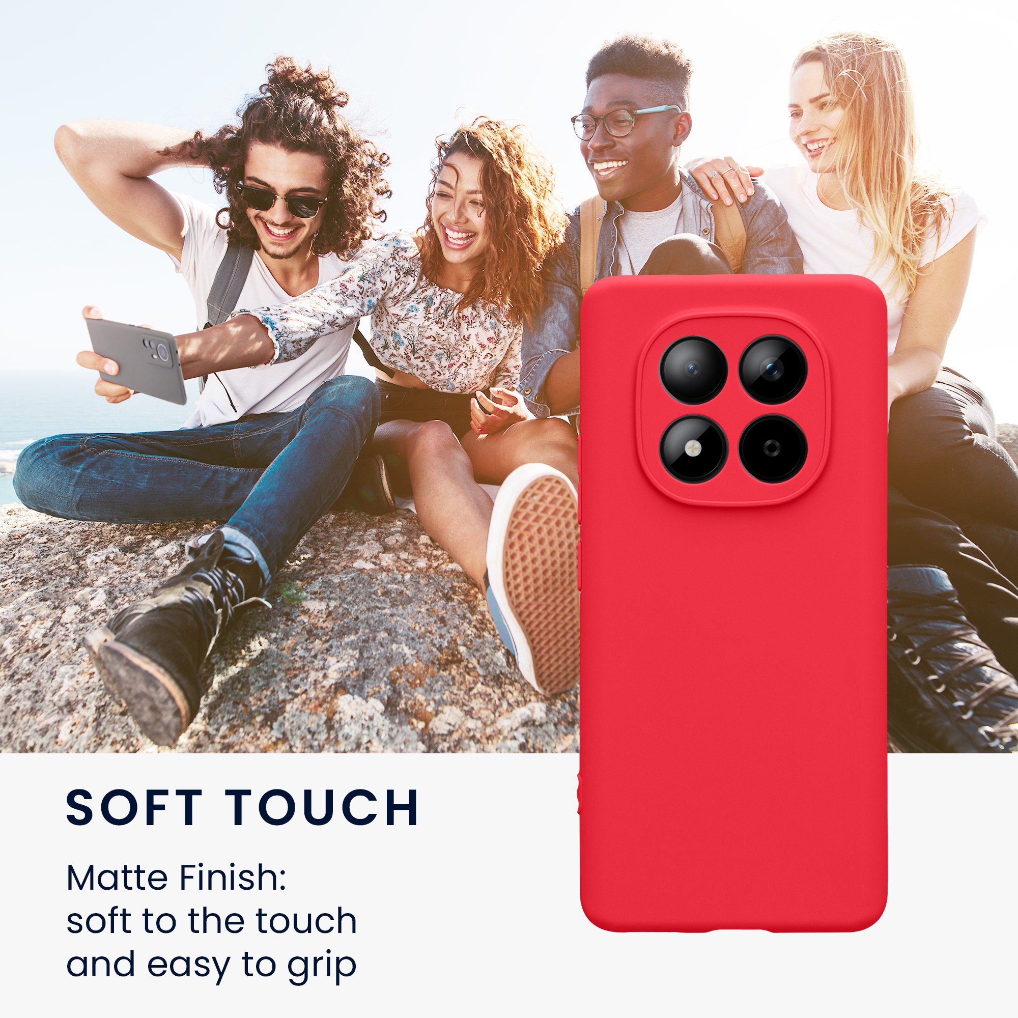 Pouzdro pro Xiaomi Redmi Note 15 4G / 5G / Poco M8 5G kwmobile tenké TPU - neonově růžová