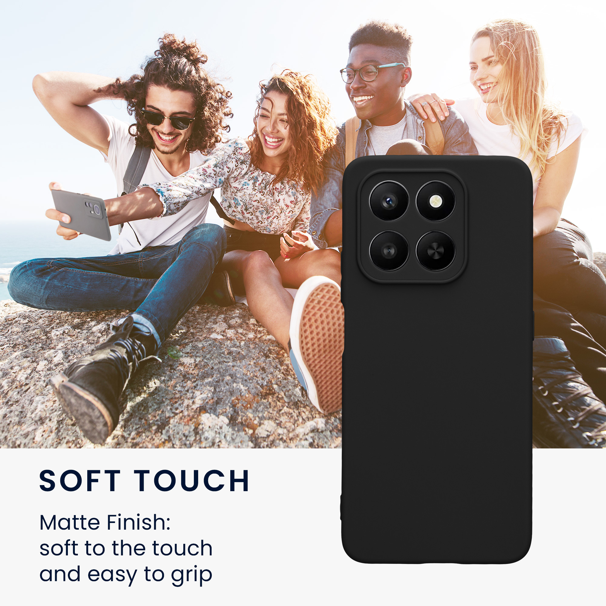 Kryt na mobil HONOR 400 Smart 5G / X7d kwmobile TPU matná černá