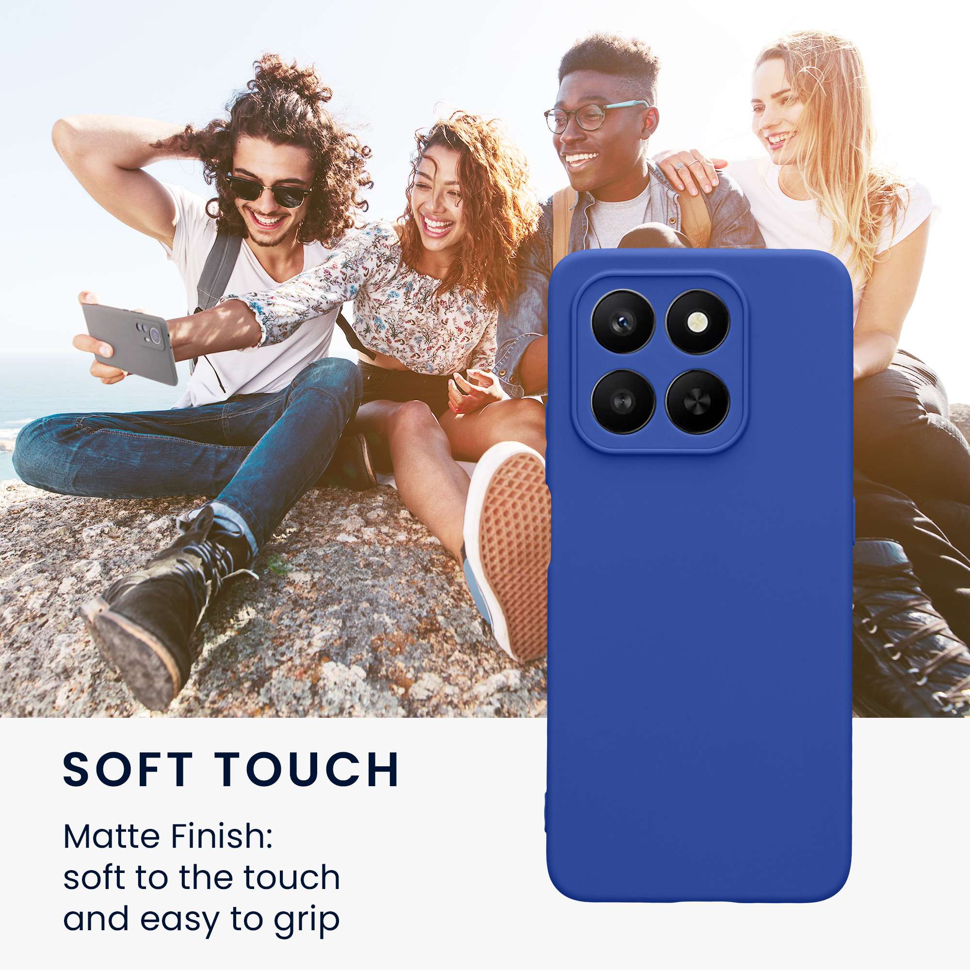 Kryt na mobil HONOR 400 Smart 5G / X7d, tenký - kwmobile, baltský modrý