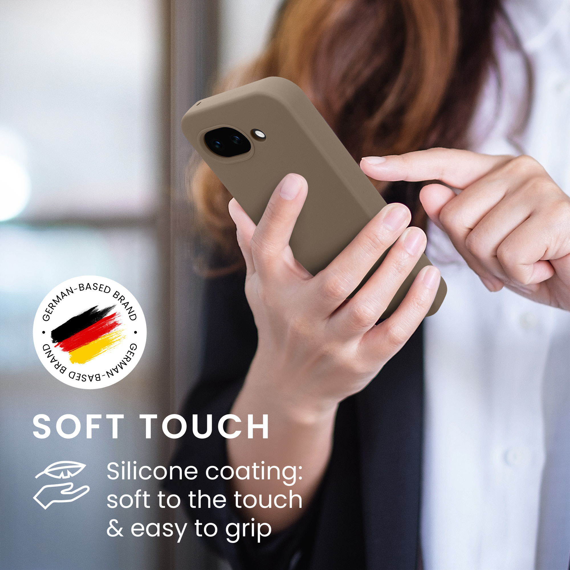 Pouzdro pro Google Pixel 10a kwmobile silikonové - taupe