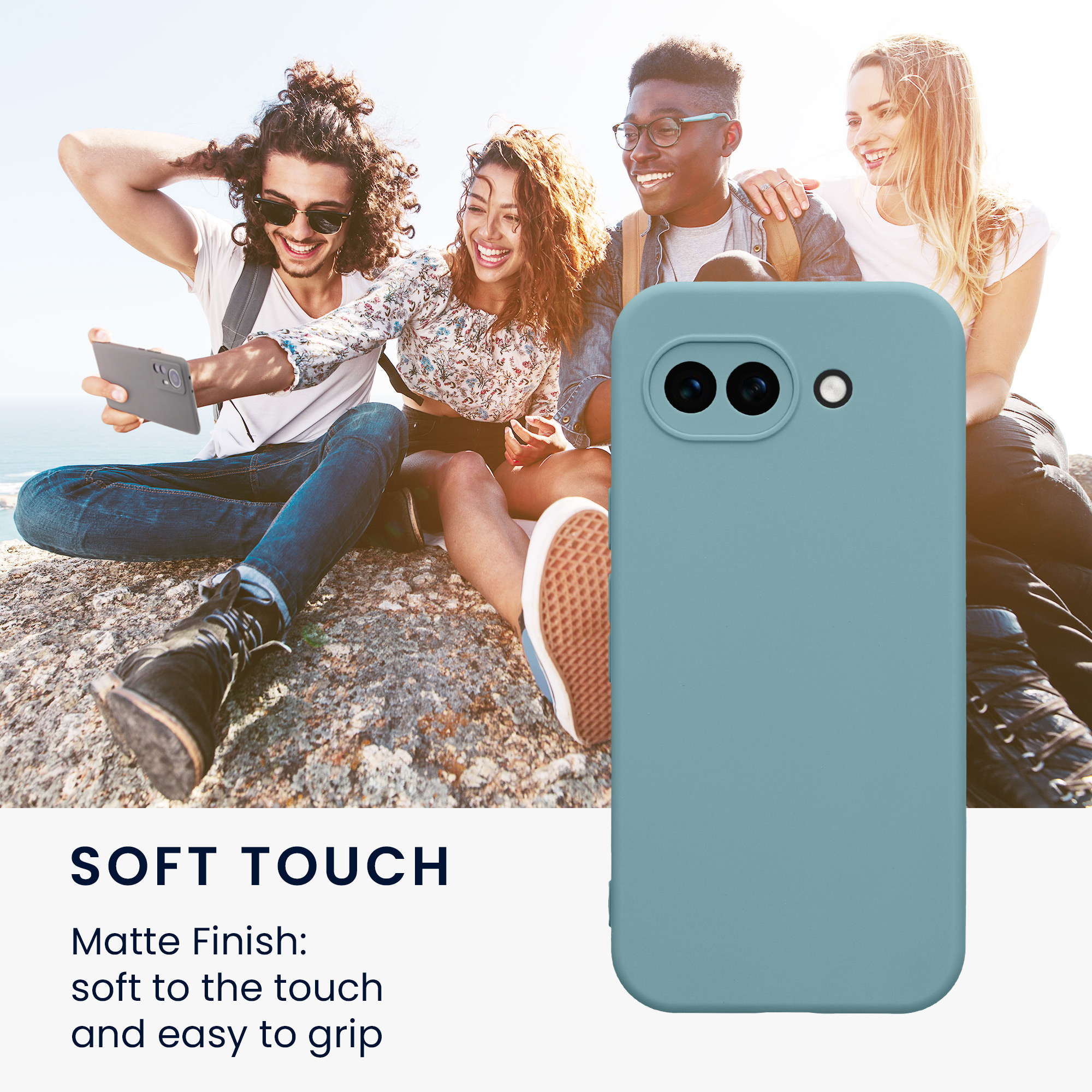 Silikonový kryt kwmobile pro Google Pixel 10a - kamenně béžová