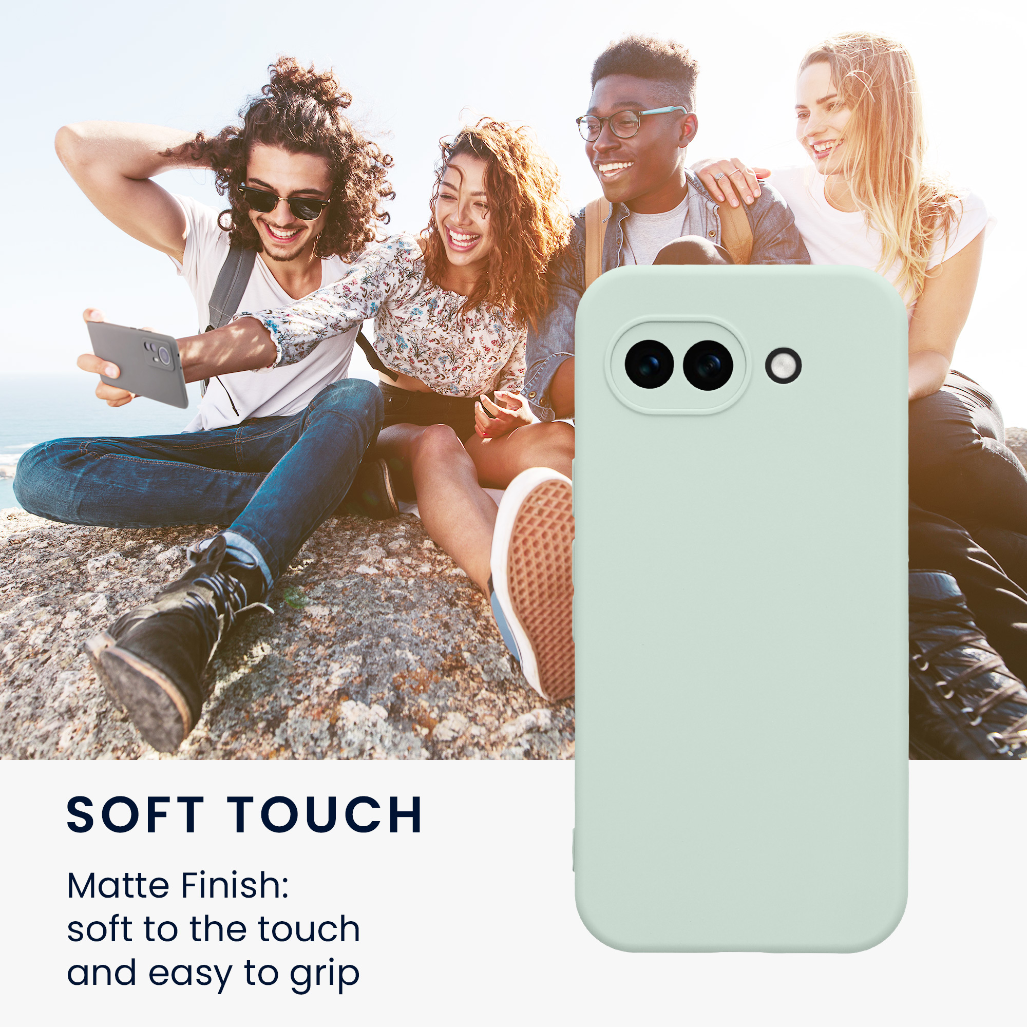 Pouzdro pro Google Pixel 10a kwmobile tenké TPU - světle mátová