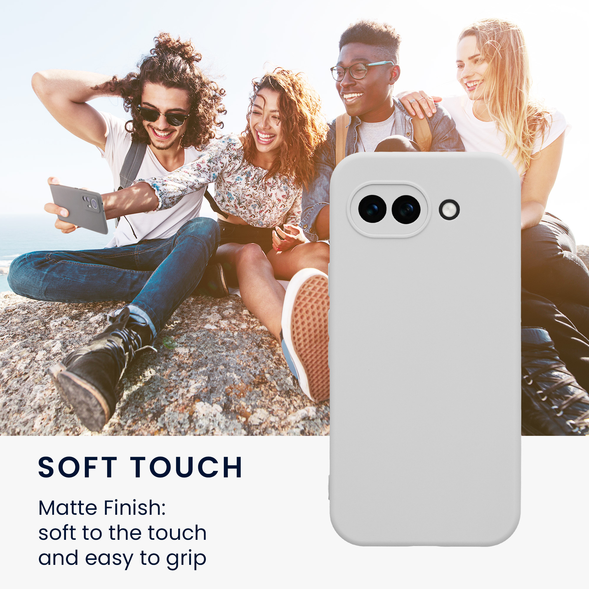 Pouzdro pro Google Pixel 10a kwmobile tenké TPU - matná bílá