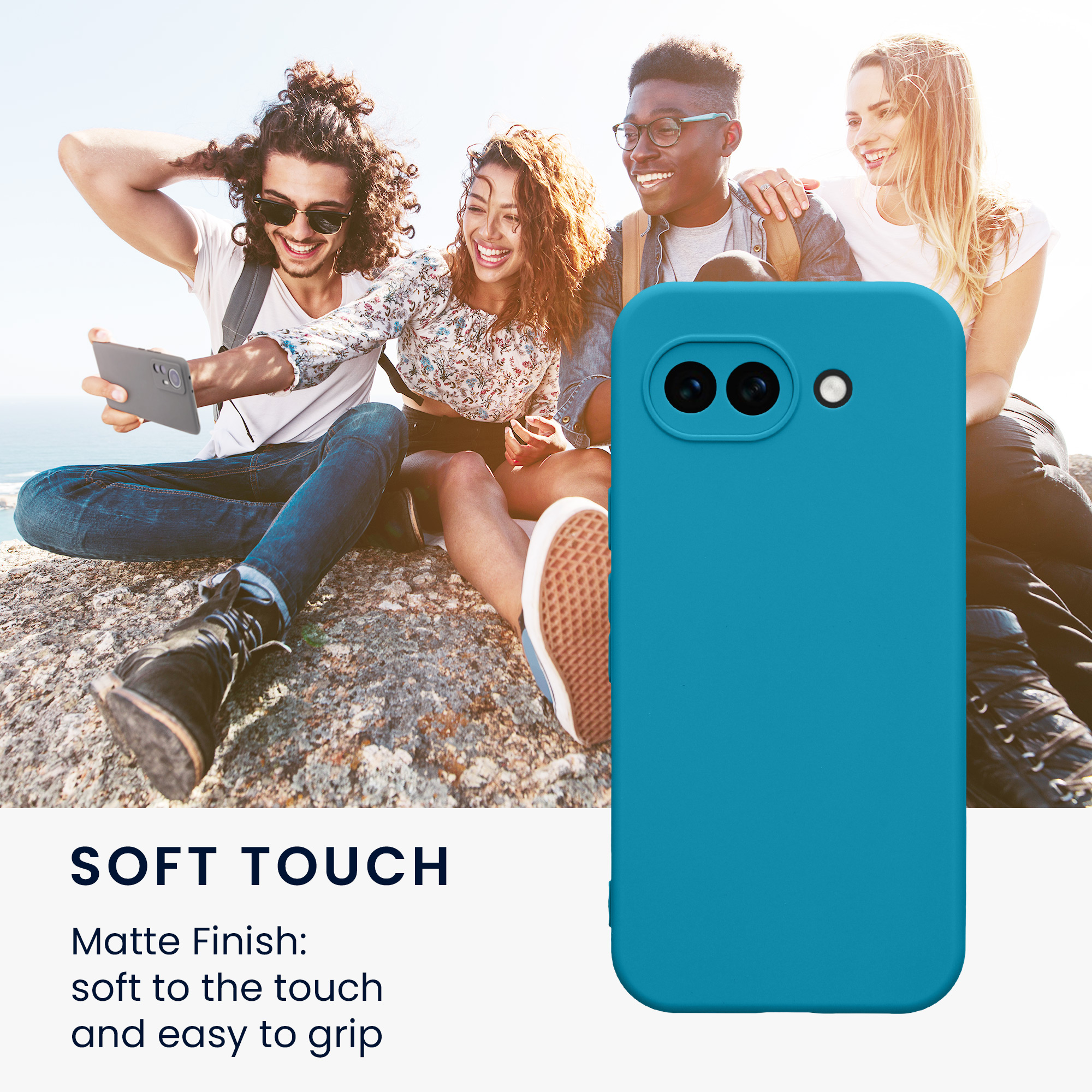 Pouzdro pro Google Pixel 10a kwmobile tenké TPU - karibská modrá
