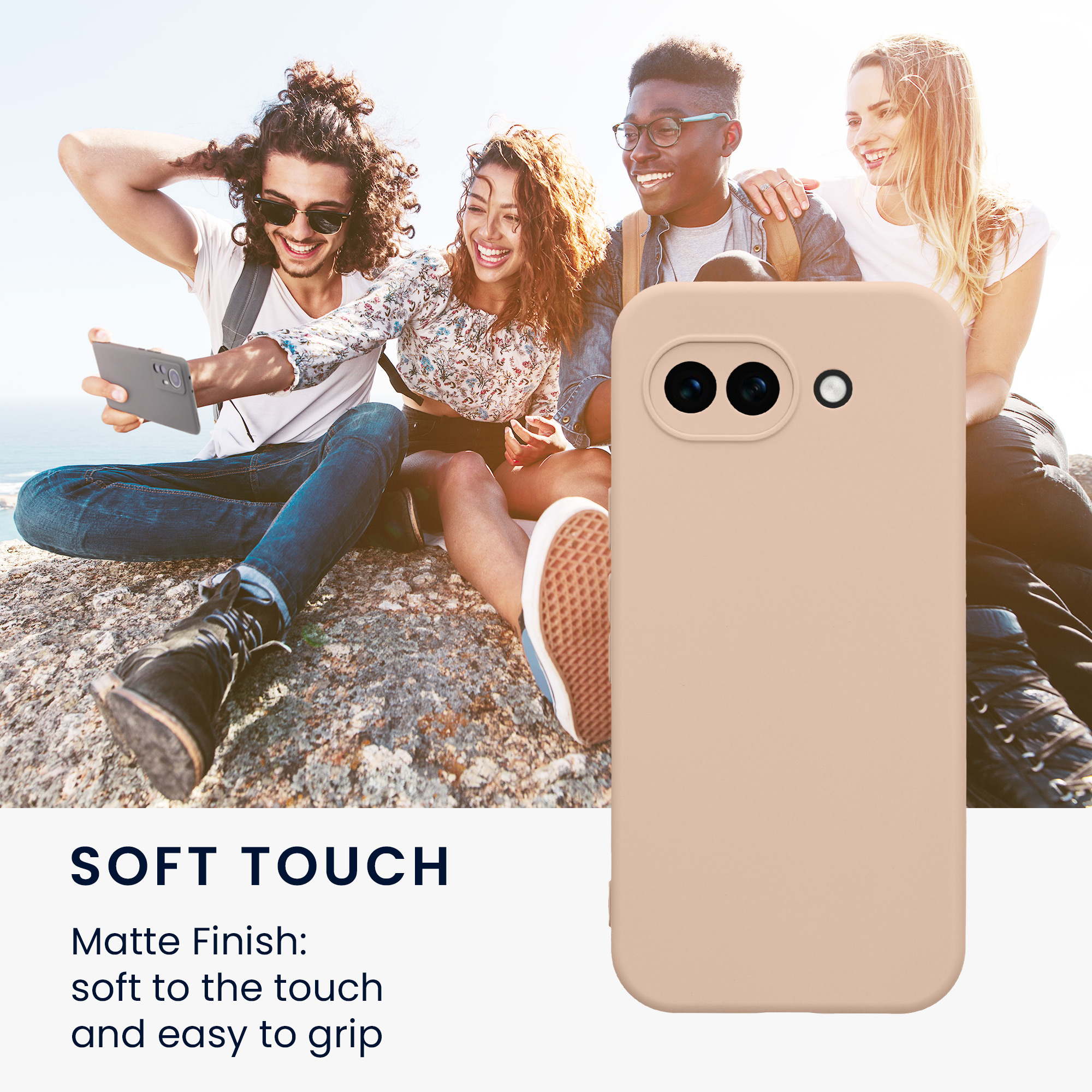 Pouzdro pro Google Pixel 10a kwmobile tenké TPU - kokosová