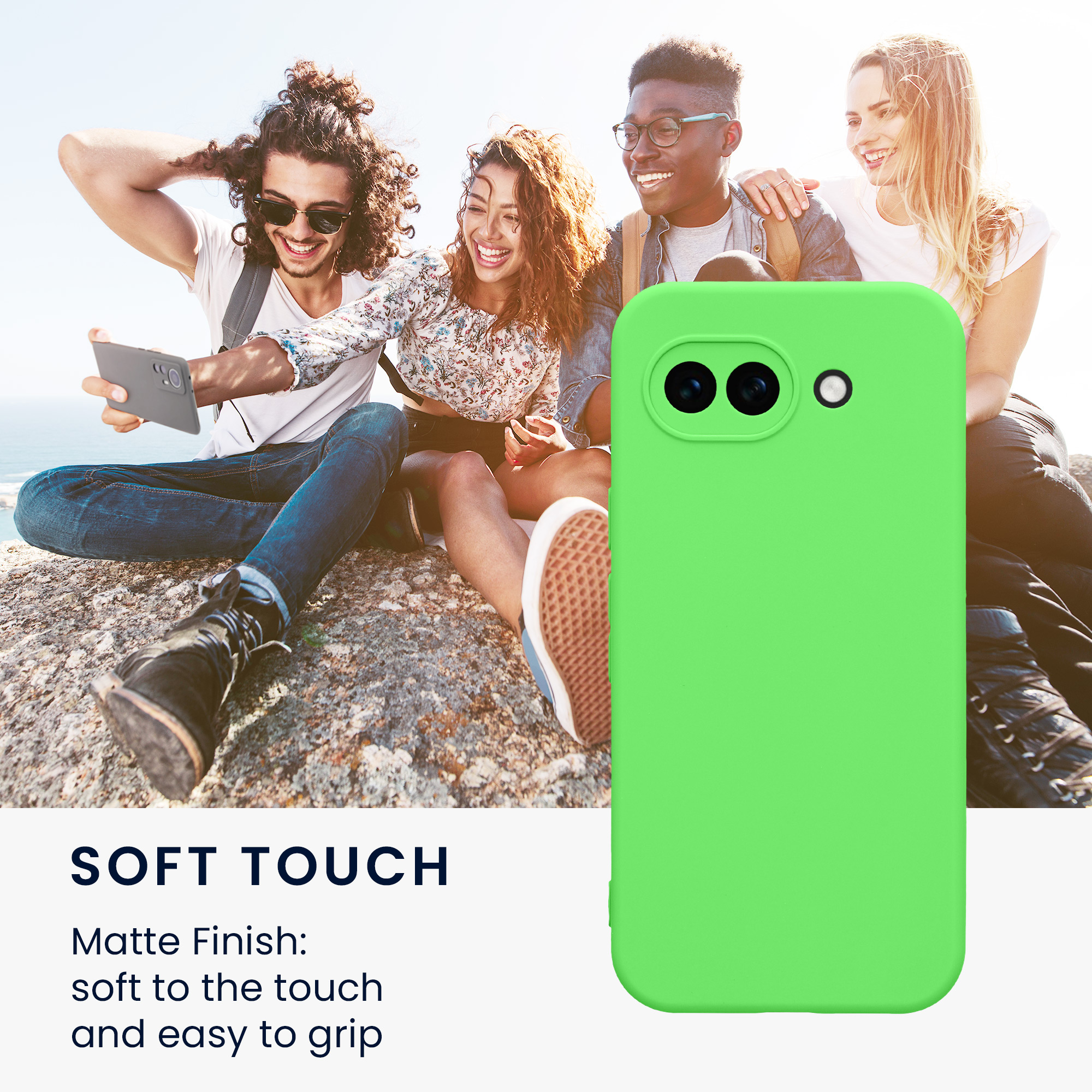 Pouzdro pro Google Pixel 10a kwmobile tenké TPU - limetkově zelená