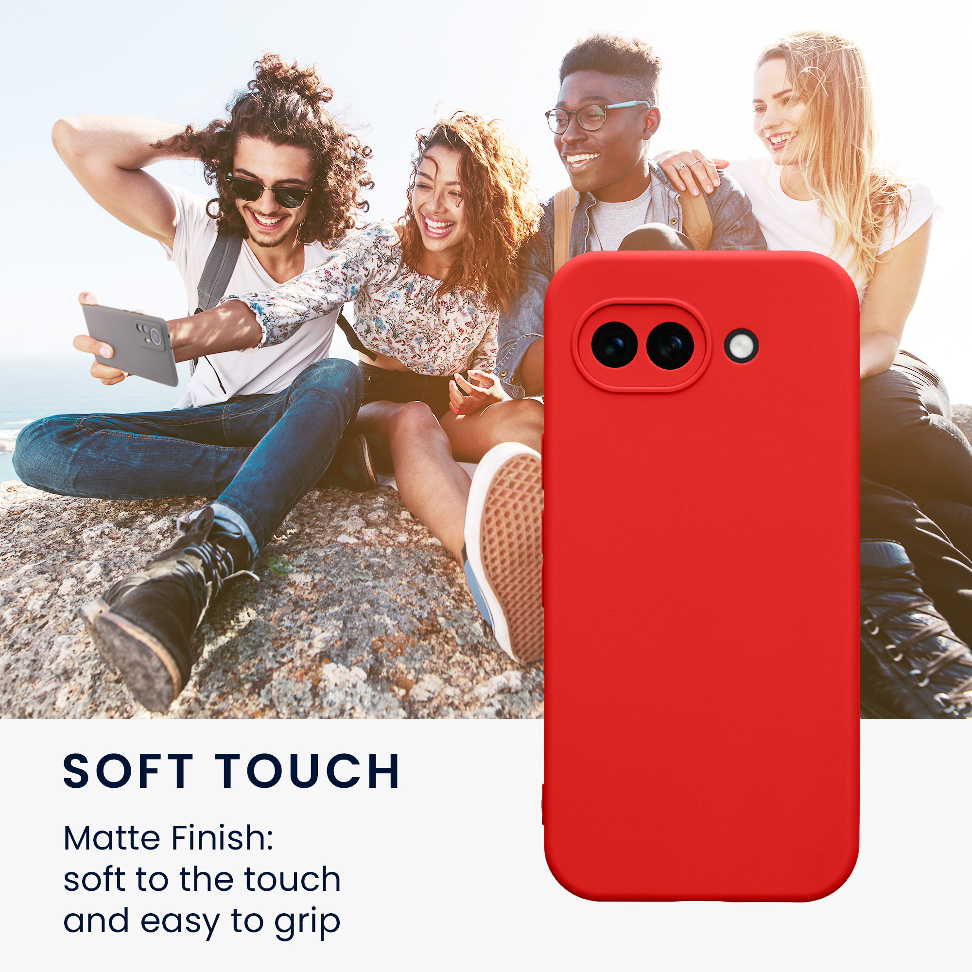 Pouzdro pro Google Pixel 10a kwmobile tenké TPU - klasická červená