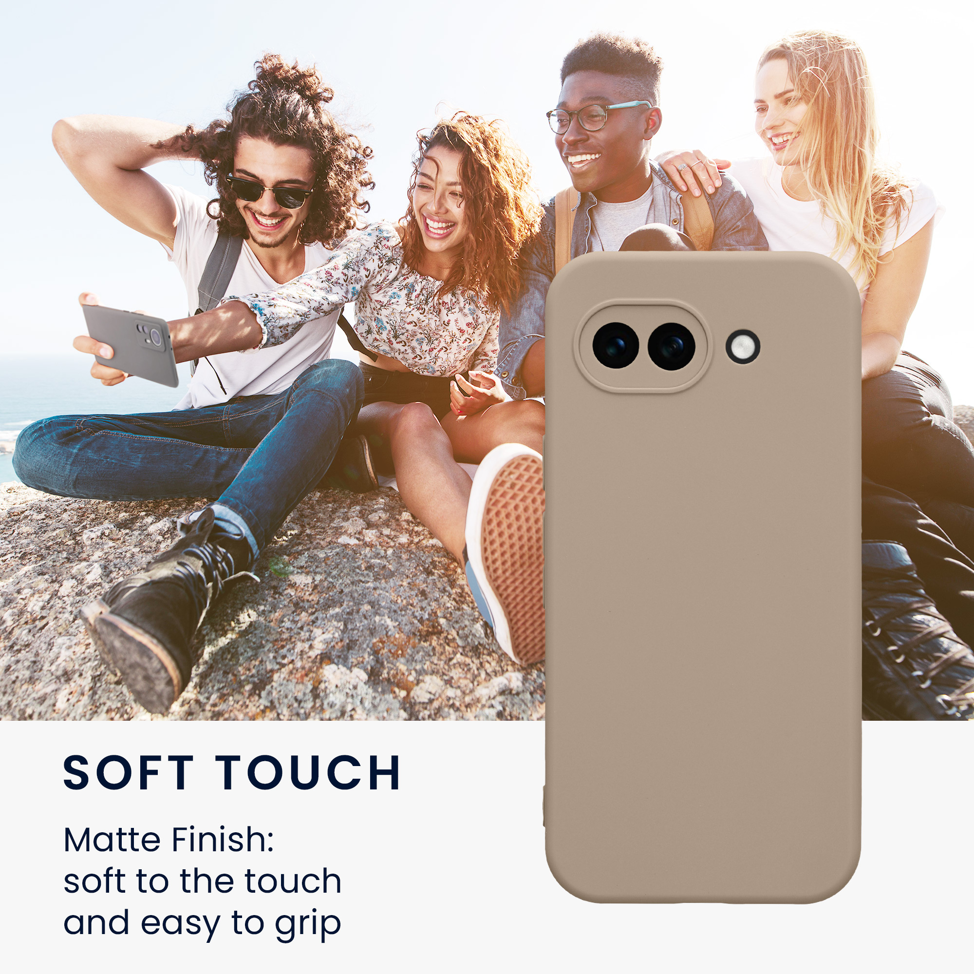 Pouzdro pro Google Pixel 10a kwmobile tenké TPU - krémová