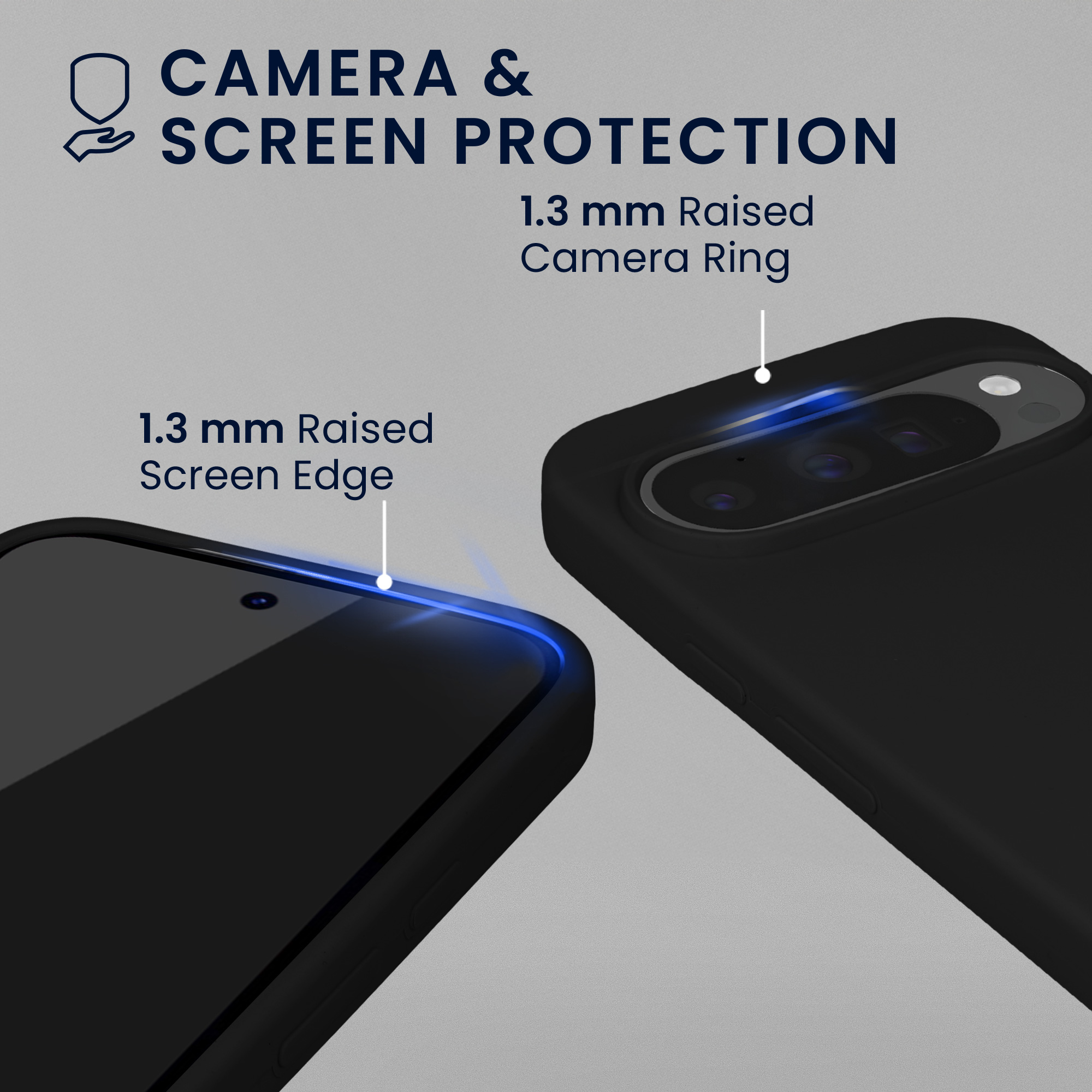 Pouzdro pro Google Pixel 10 / Pixel 10 Pro se 2 tvrzenými ochrannými skly kwmobile - černá