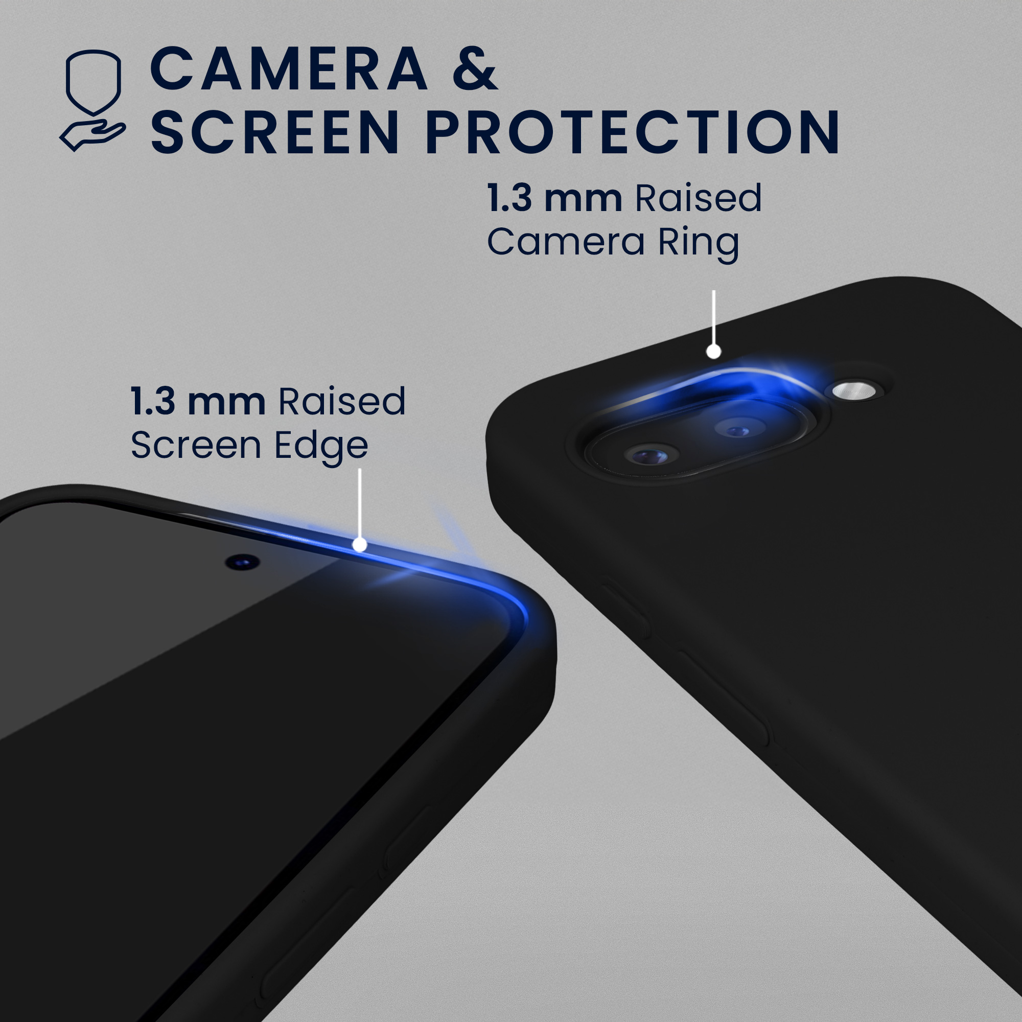 Pouzdro pro Google Pixel 9a se 2 tvrzenými ochrannými skly kwmobile - černá