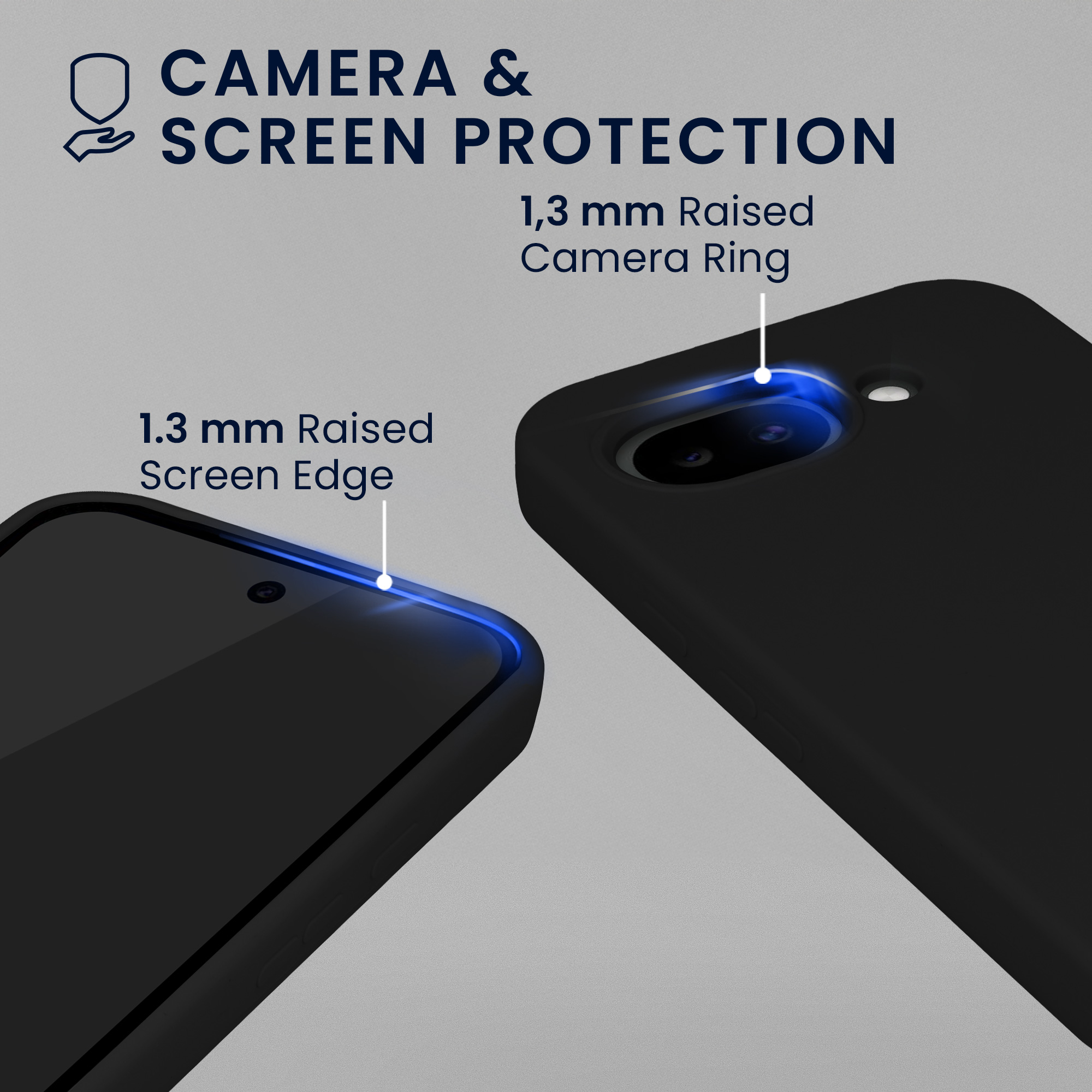 Pouzdro pro Google Pixel 10a se 2 tvrzenými ochrannými skly kwmobile - černá