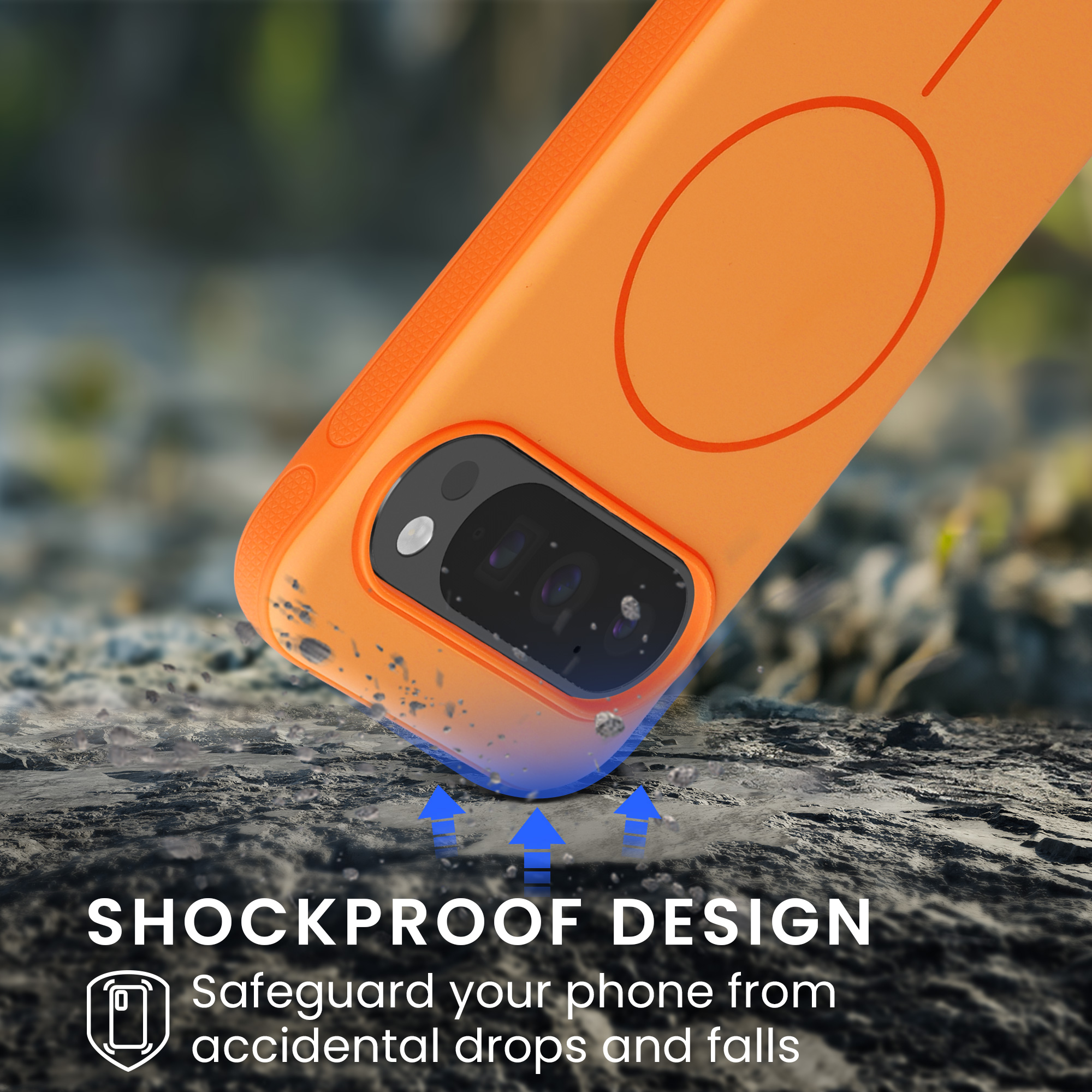 Nárazuvzdorné pouzdro pro Google Pixel 10 / 10 Pro / 9 / 9 Pro kwmobile TPU - oranžová