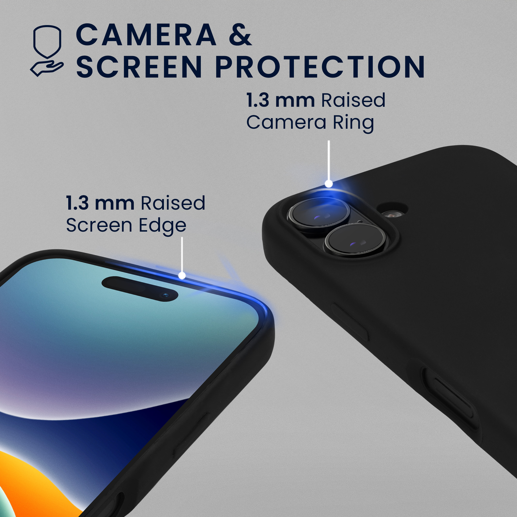 Pouzdro pro Apple iPhone 17 se 2 tvrzenými ochrannými skly kwmobile - černá