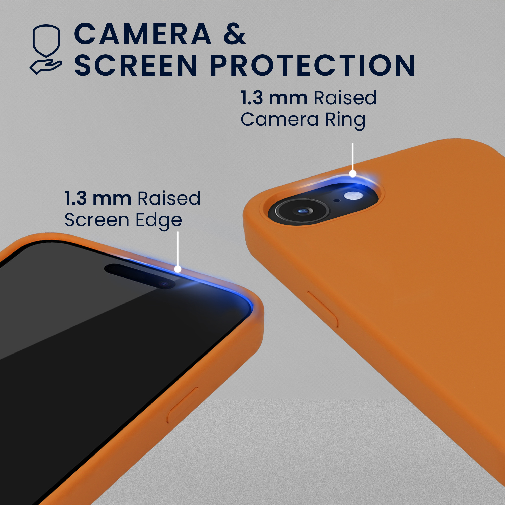 Pouzdro pro Apple iPhone 17e / iPhone 16e se 2 tvrzenými ochrannými skly kwmobile - ovocná oranžová