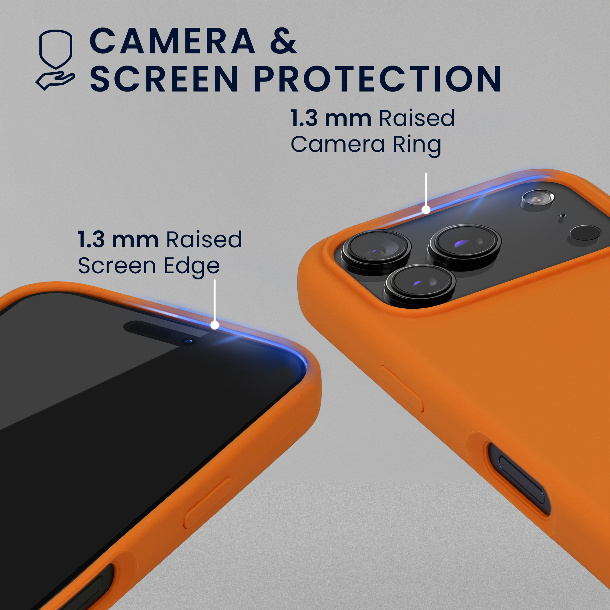 Pouzdro pro Apple iPhone 18 Pro / iPhone 17 Pro se 2 tvrzenými ochrannými skly kwmobile - ovocná oranžová