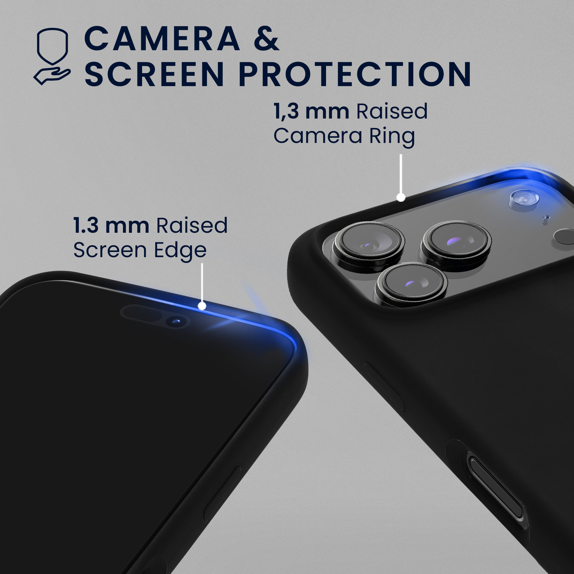Kryt pro Apple iPhone 18 Pro / iPhone 17 Pro + 2 tvrzená ochranná skla na displej kwmobile ‑ černá
