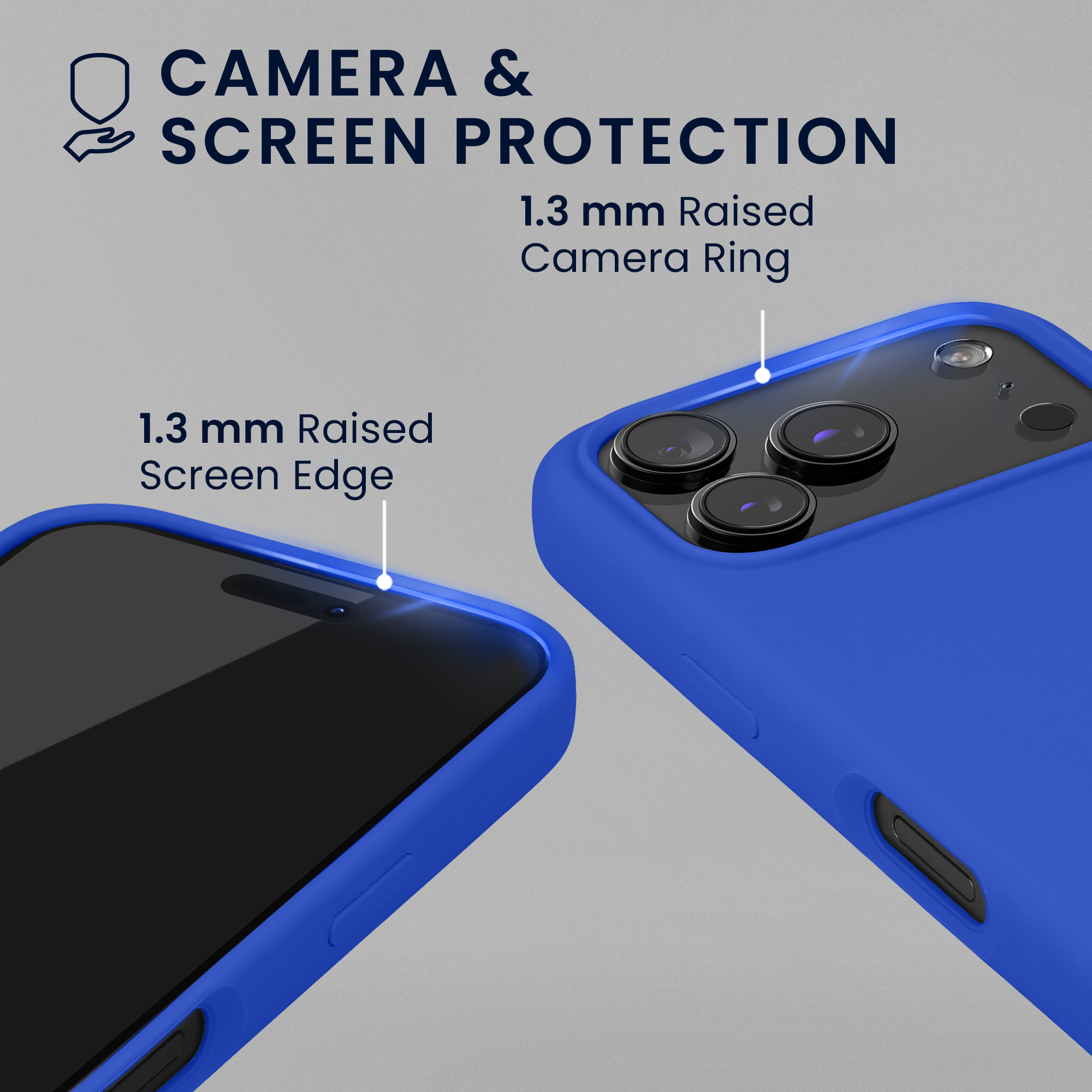 Pouzdro pro Apple iPhone 18 Pro / iPhone 17 Pro se 2 tvrzenými ochrannými skly kwmobile - baltská modrá