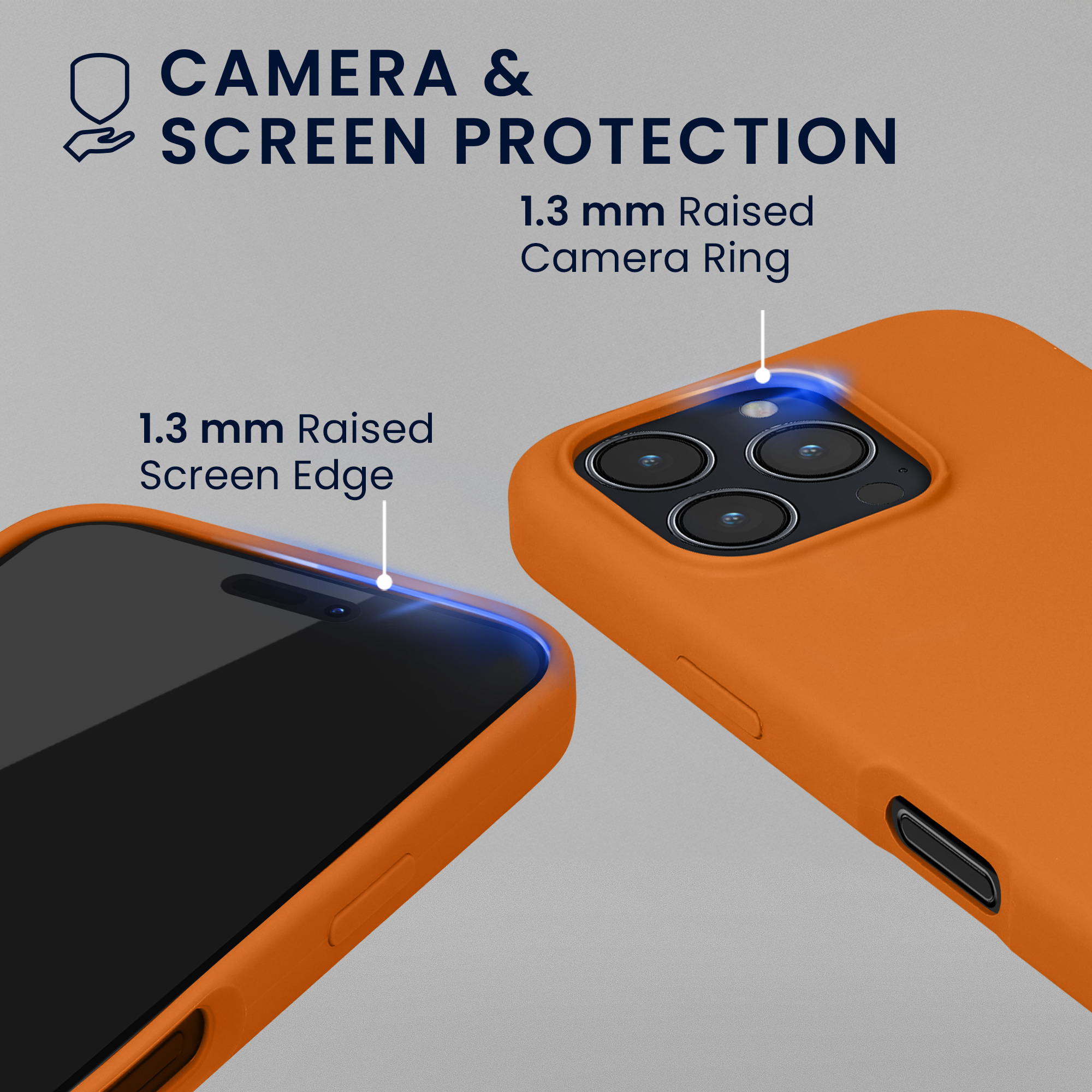 Pouzdro pro Apple iPhone 16 Pro se 2 tvrzenými ochrannými skly kwmobile - ovocná oranžová