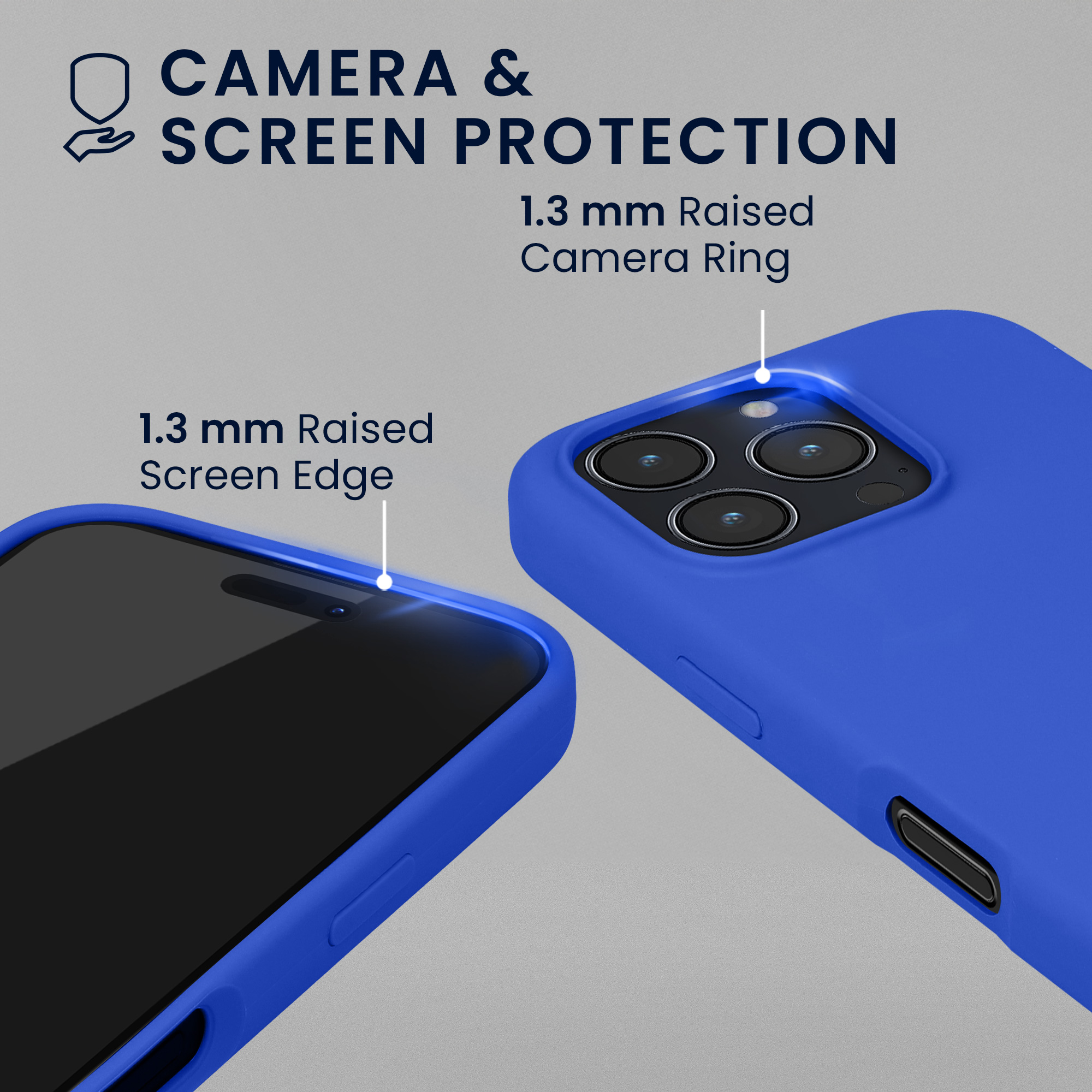 Pouzdro pro Apple iPhone 16 Pro se 2 tvrzenými ochrannými skly kwmobile - baltská modrá
