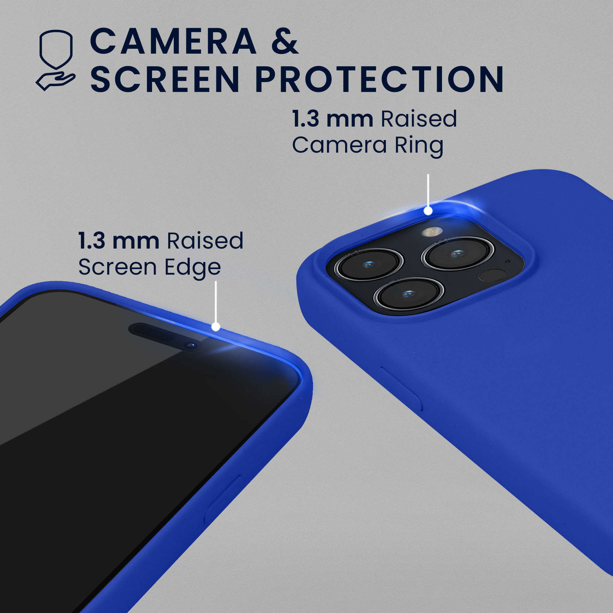 Pouzdro pro Apple iPhone 15 Pro se 2 tvrzenými ochrannými skly kwmobile - baltská modrá
