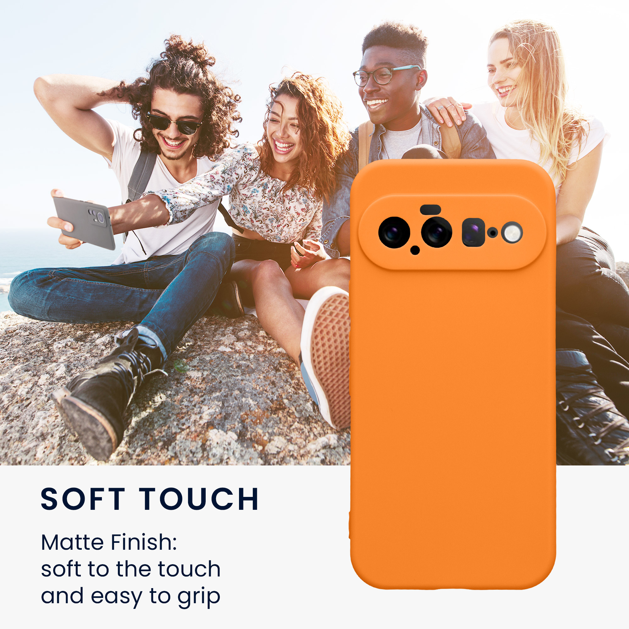 Pouzdro pro Google Pixel 11 kwmobile tenké TPU - ovocná oranžová