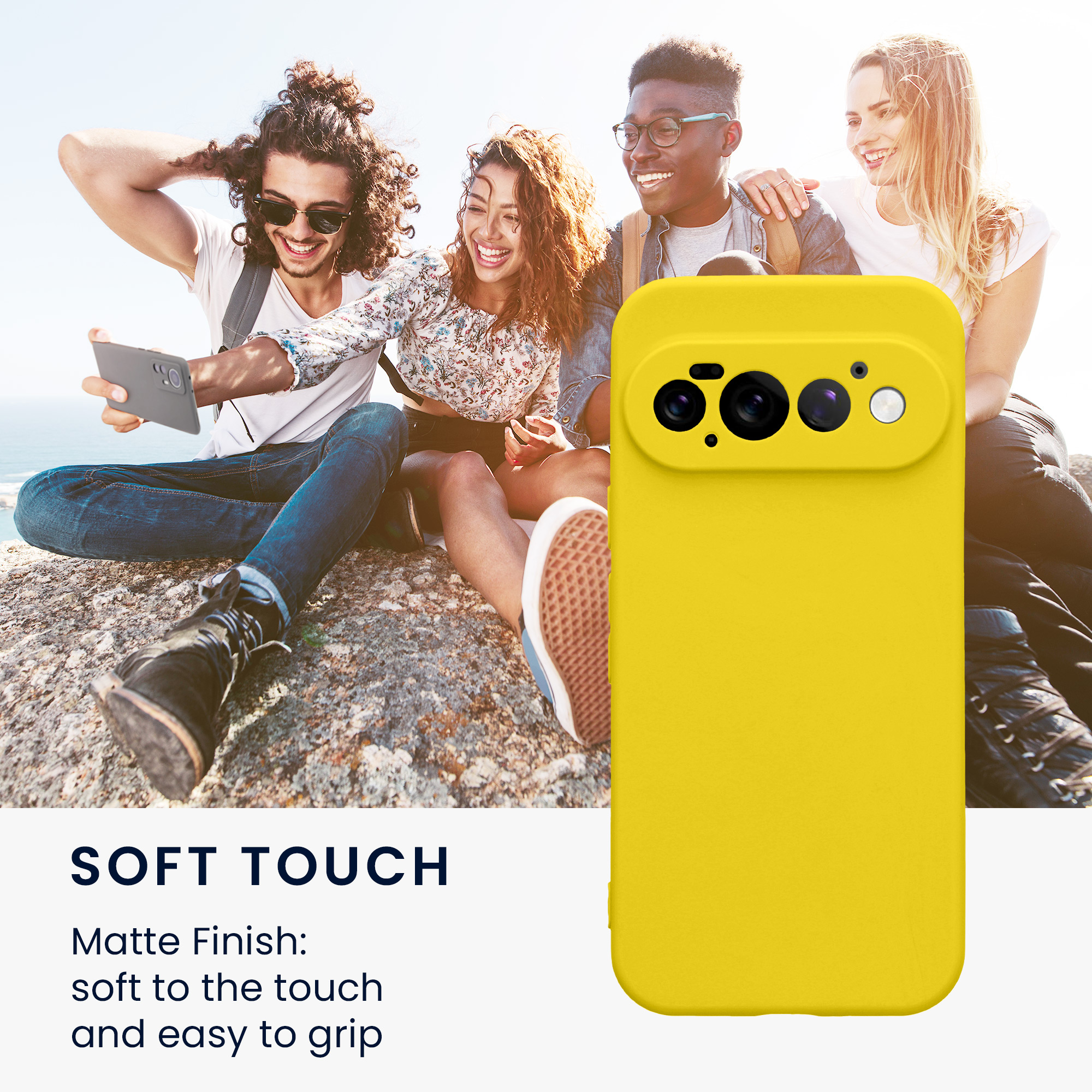 Pouzdro pro Google Pixel 11 Pro kwmobile tenké TPU - zářivě žlutá