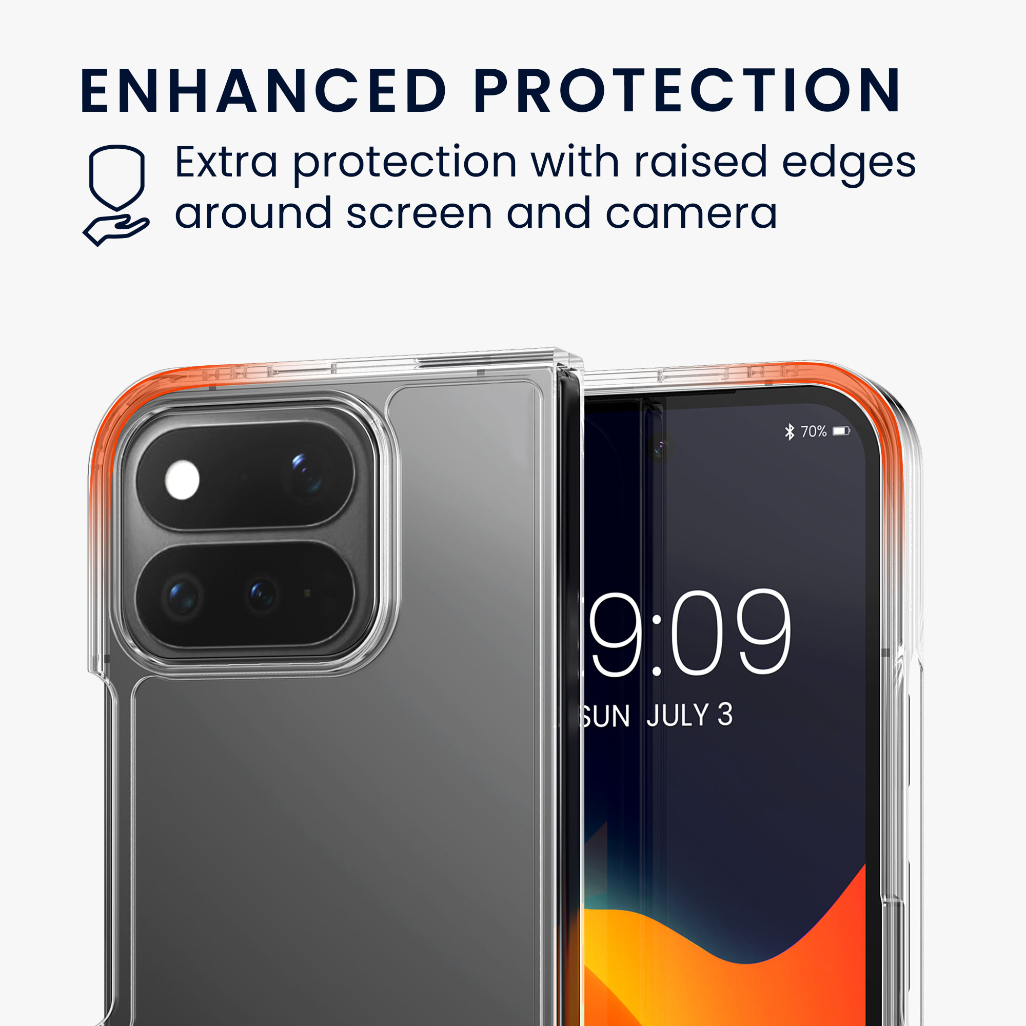 Pouzdro na PC pro Google Pixel 11 Pro Fold kwmobile - transparentní