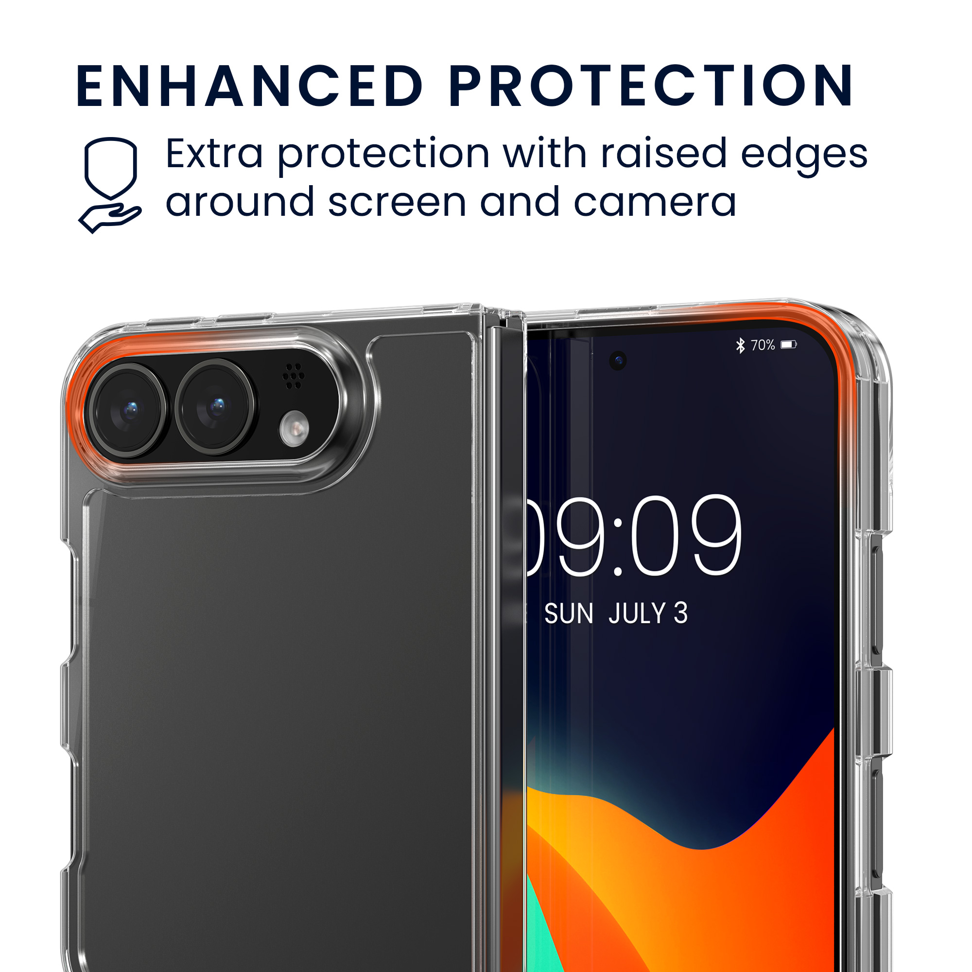 Kryt na mobil Apple iPhone Duo - kwmobile, čirý