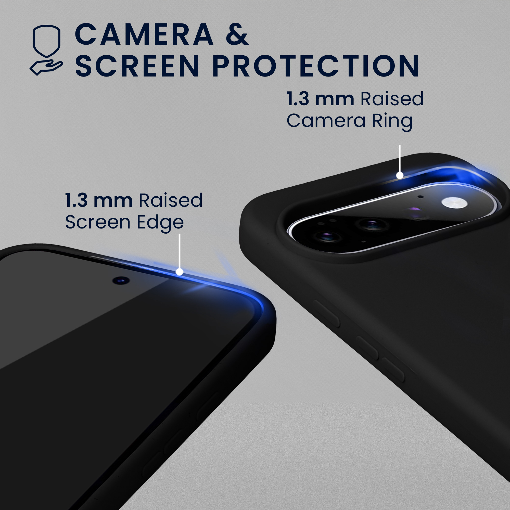 Pouzdro pro Google Pixel 11 Pro XL se 2 tvrzenými ochrannými skly kwmobile - černá