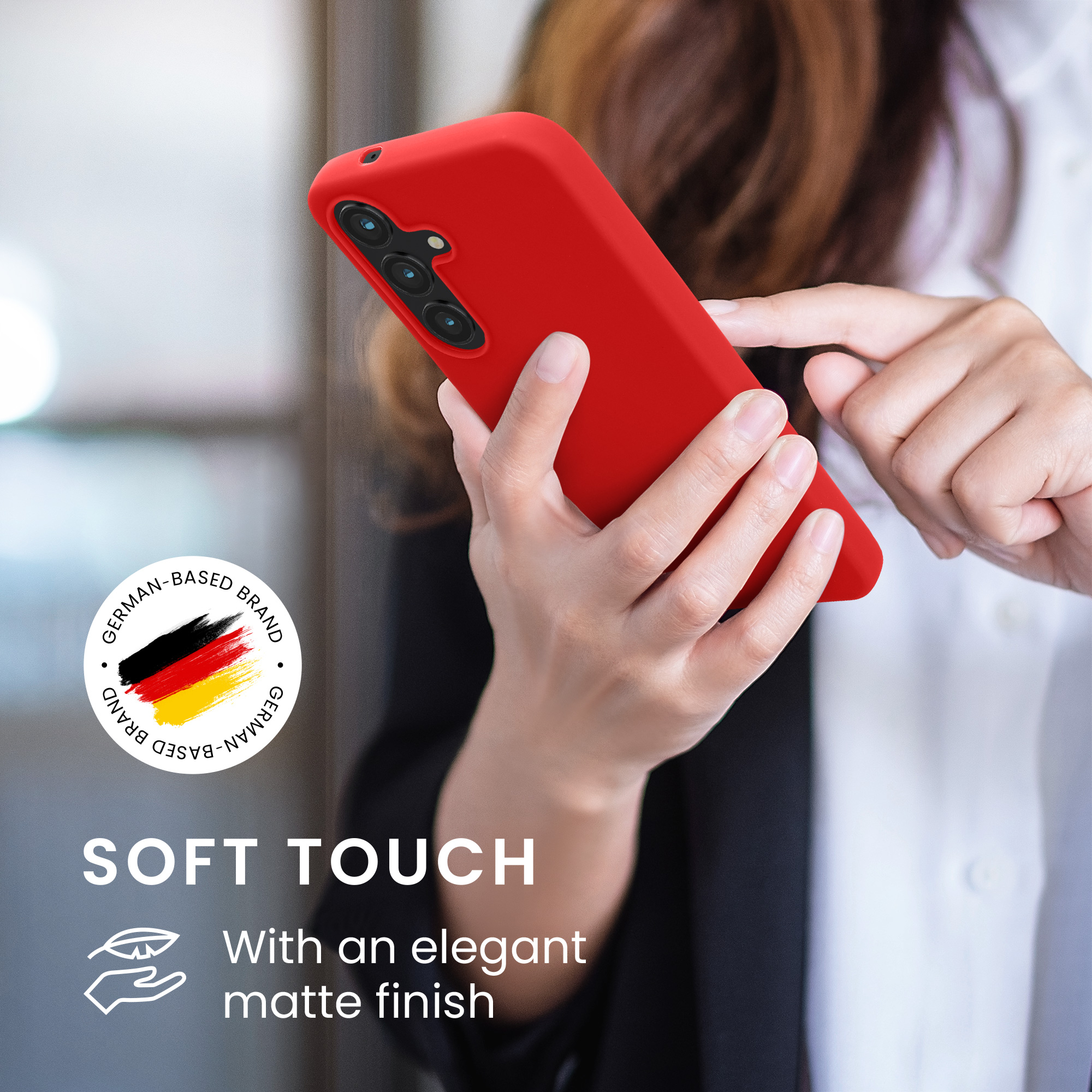 Pouzdro pro Samsung Galaxy S25 kwmobile TPU - klasická červená